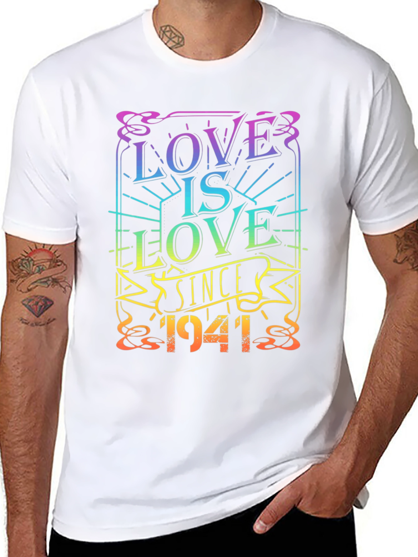 Black Love is Love Since 1941 Graphic T-Shirt view 8