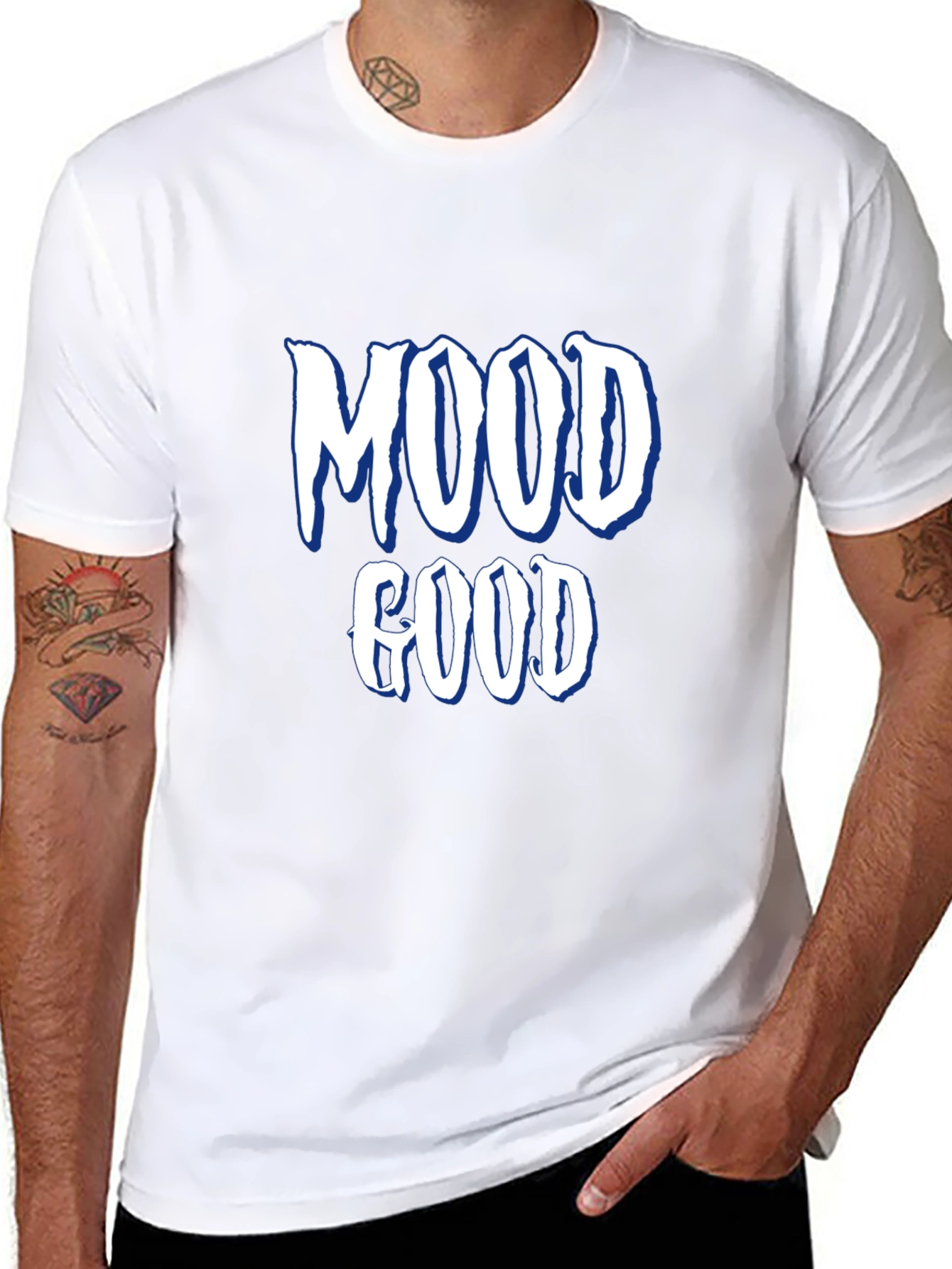 Black Mood Good Graphic Tee - Casual Comfort view 8
