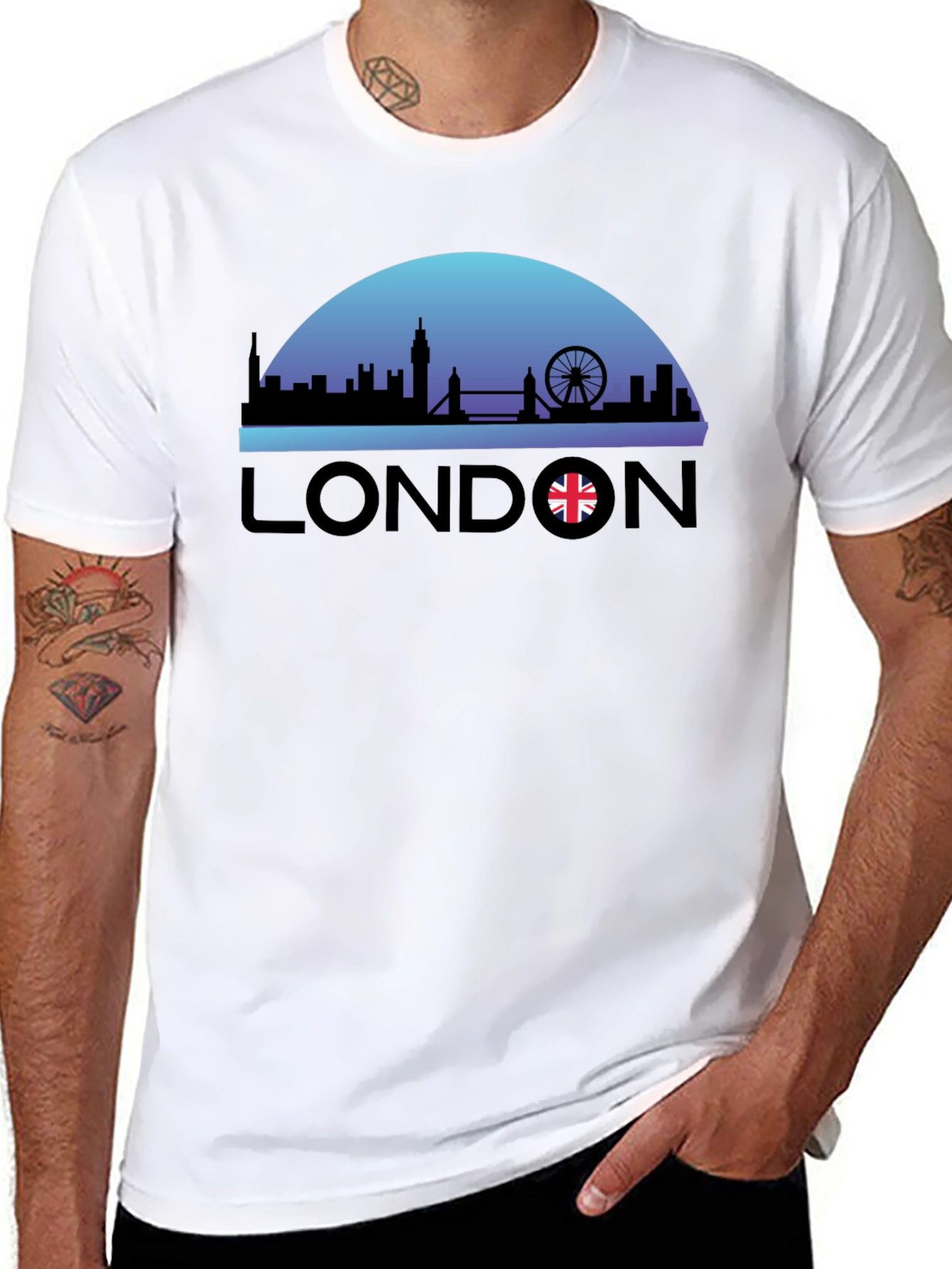London Skyline Graphic Tee - 8