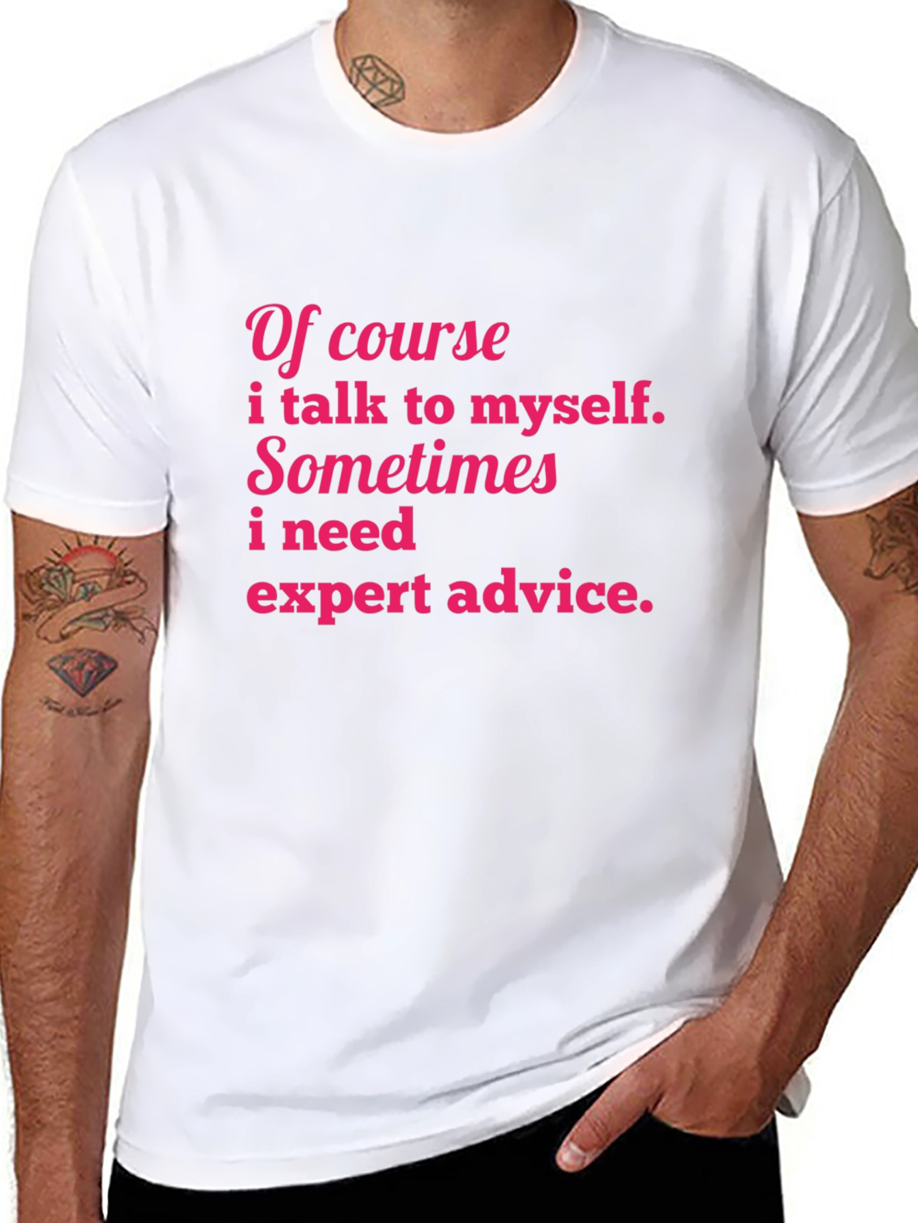 Black Funny Graphic T-Shirt - Expert Advice Tee view 8