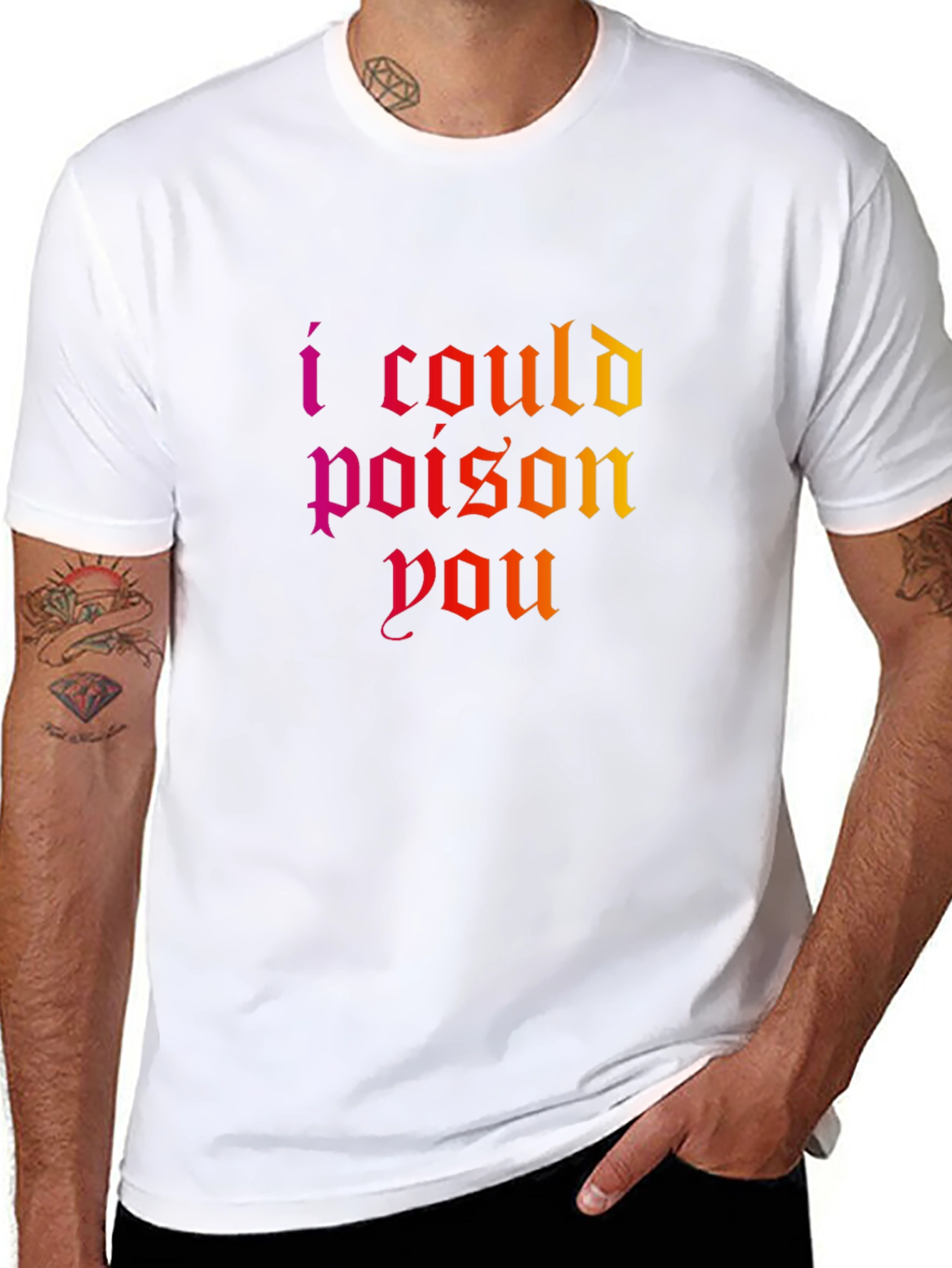 I Could Poison You T-Shirt - Gothic Statement Tee - 8