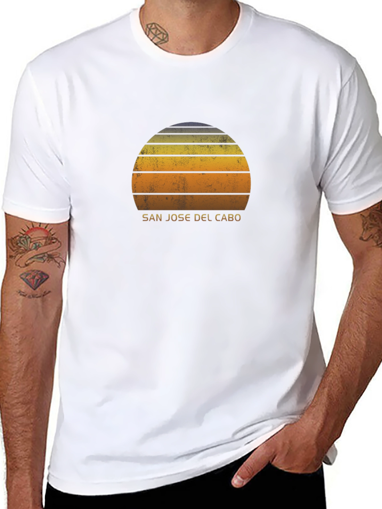 Black San Jose Del Cabo Sunset Graphic Tee - Black view 8
