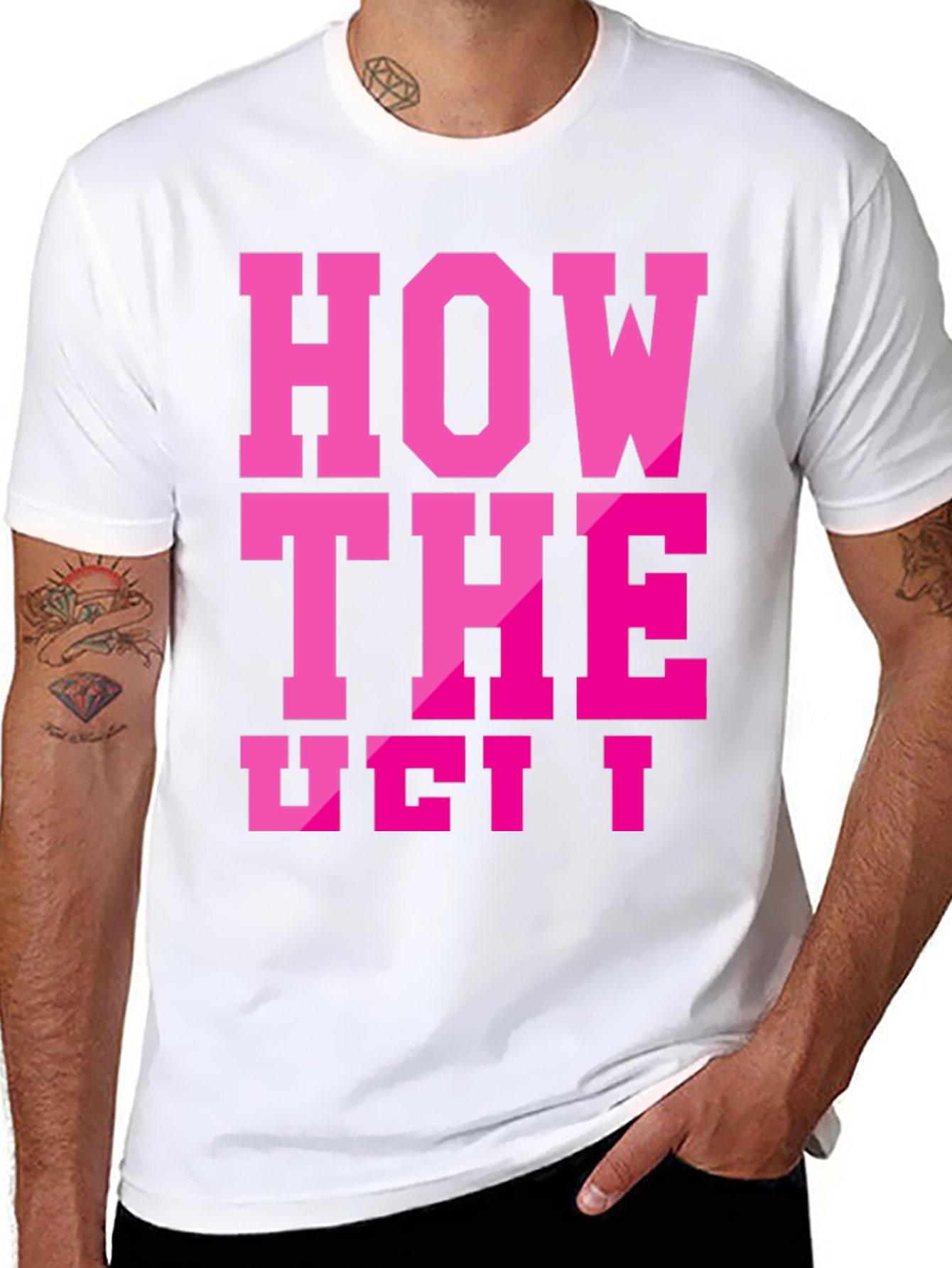Black How the Ueit Funny T-Shirt view 8