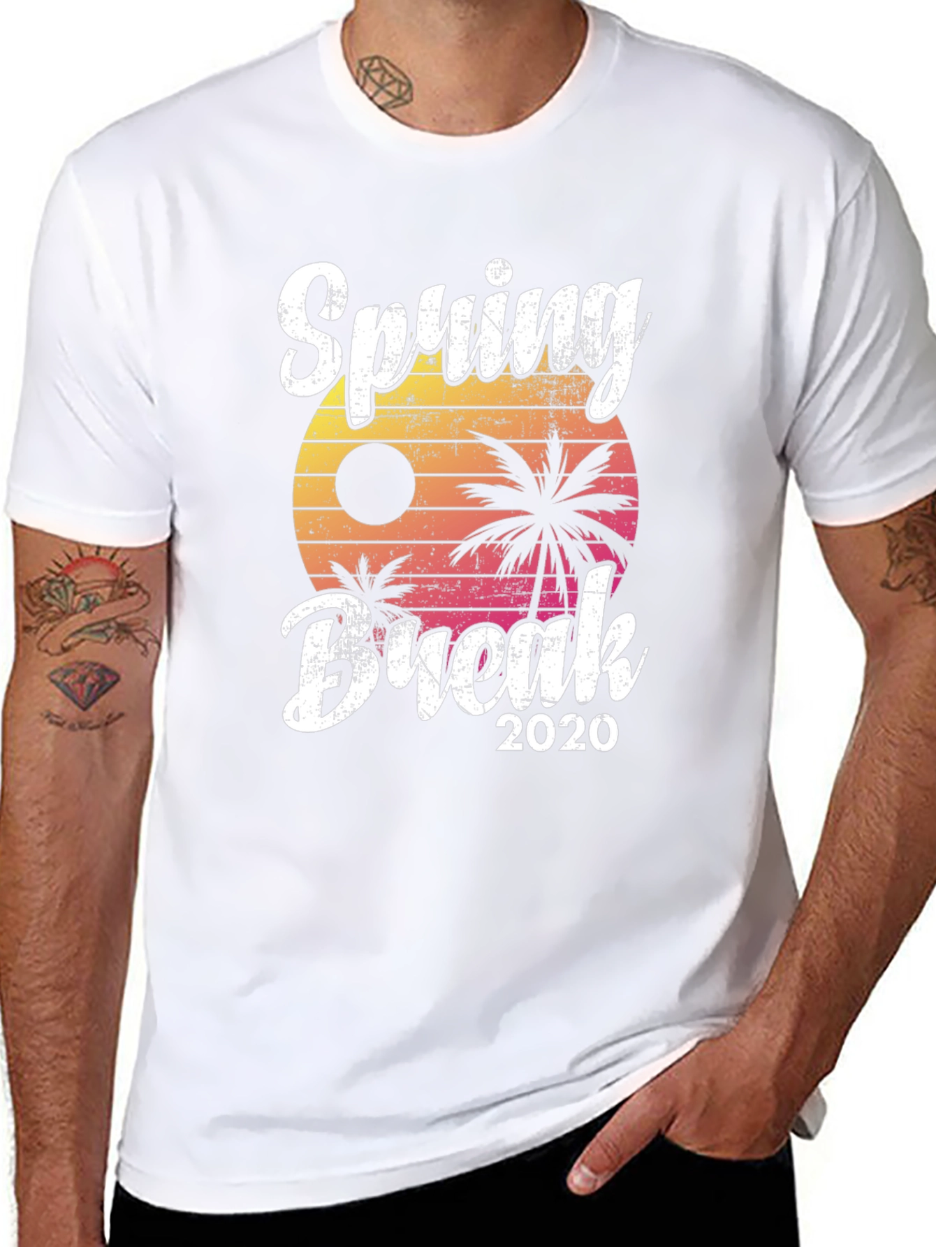 Black Spring Break 2020 Graphic T-Shirt view 8