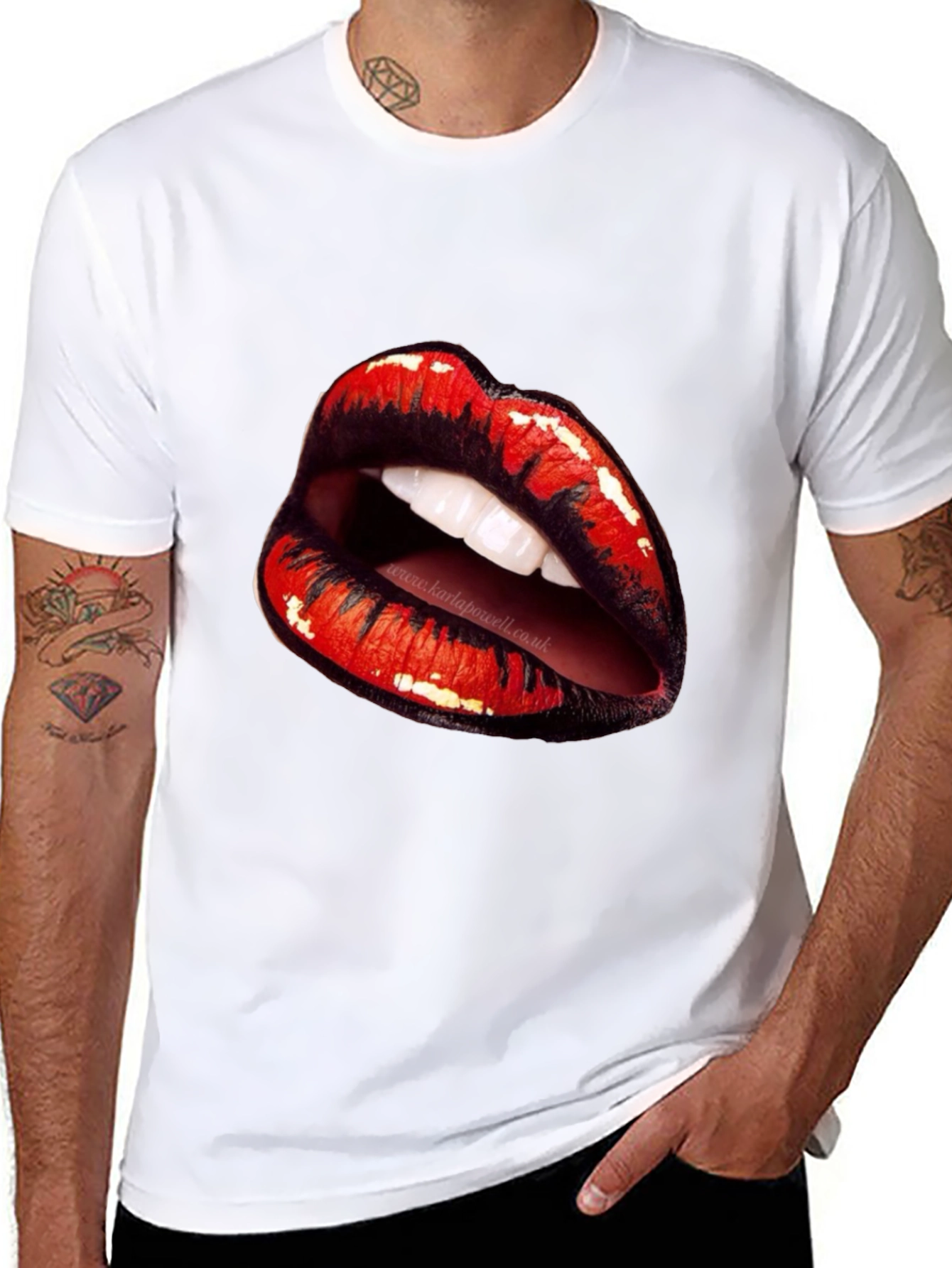Black Lips Graphic Black T-Shirt view 8