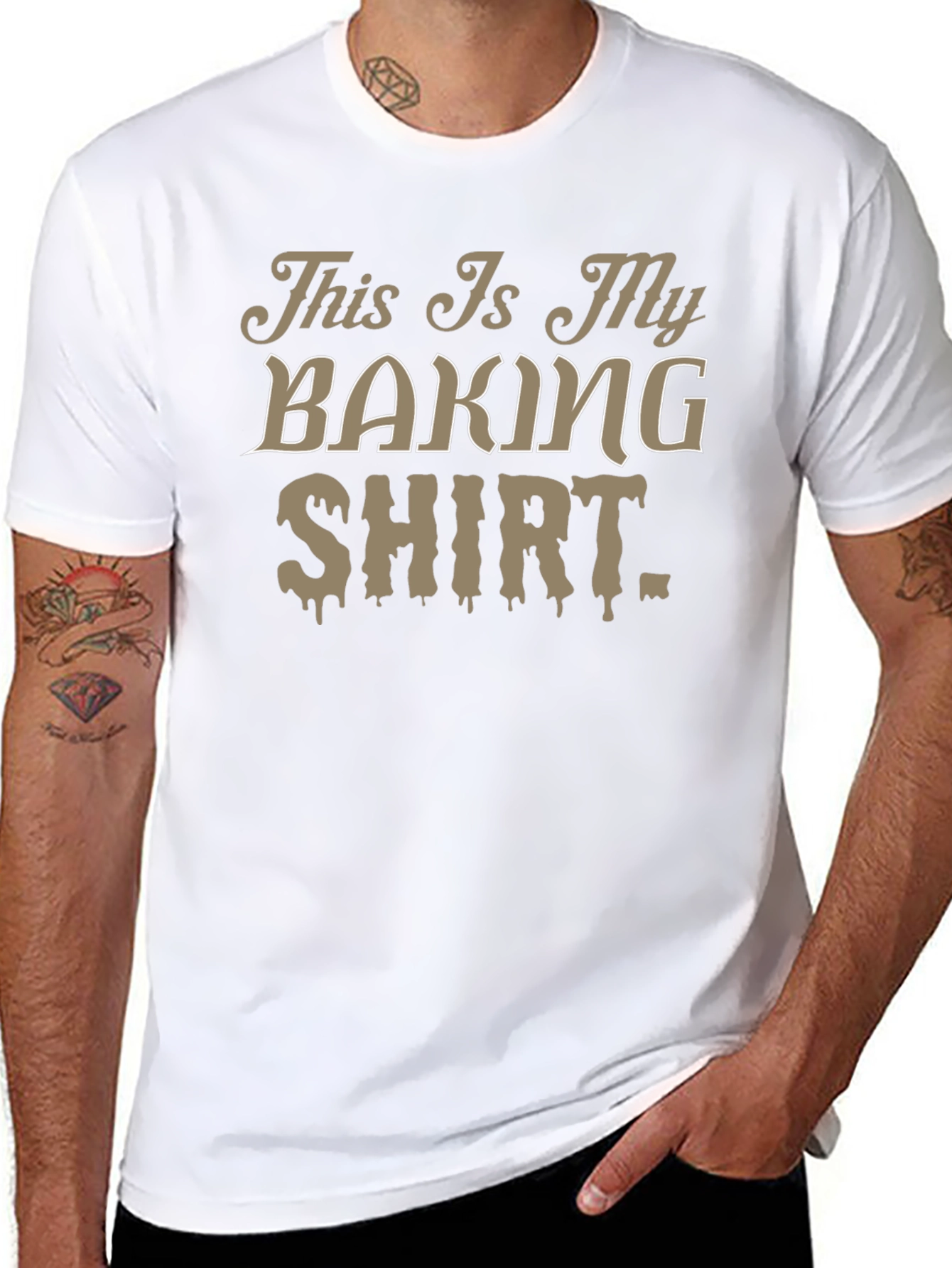 Black This Is My Baking Shirt - Funny Novelty Tee view 8