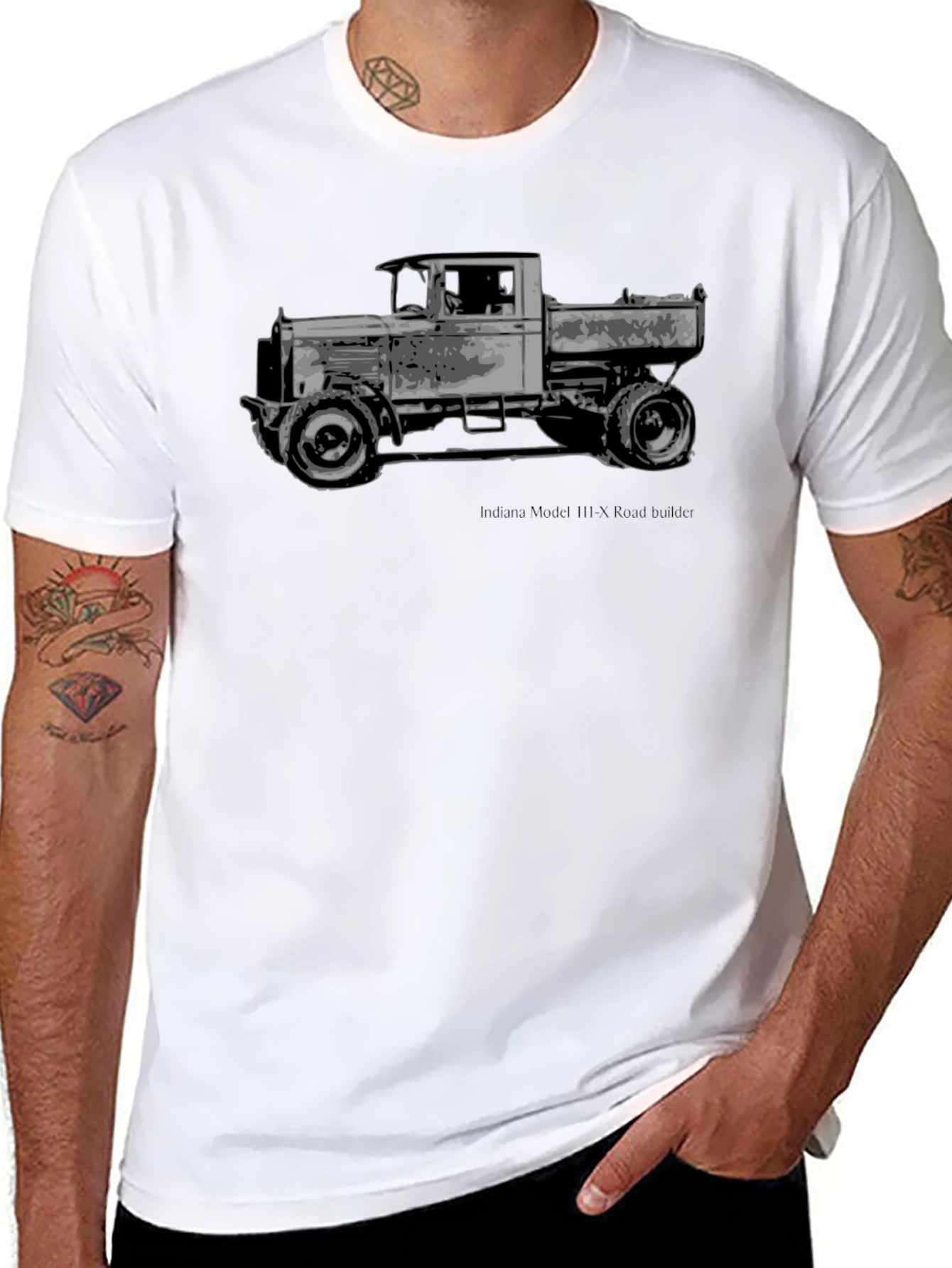 Vintage Truck Graphic Tee - Classic Black T-Shirt - 8