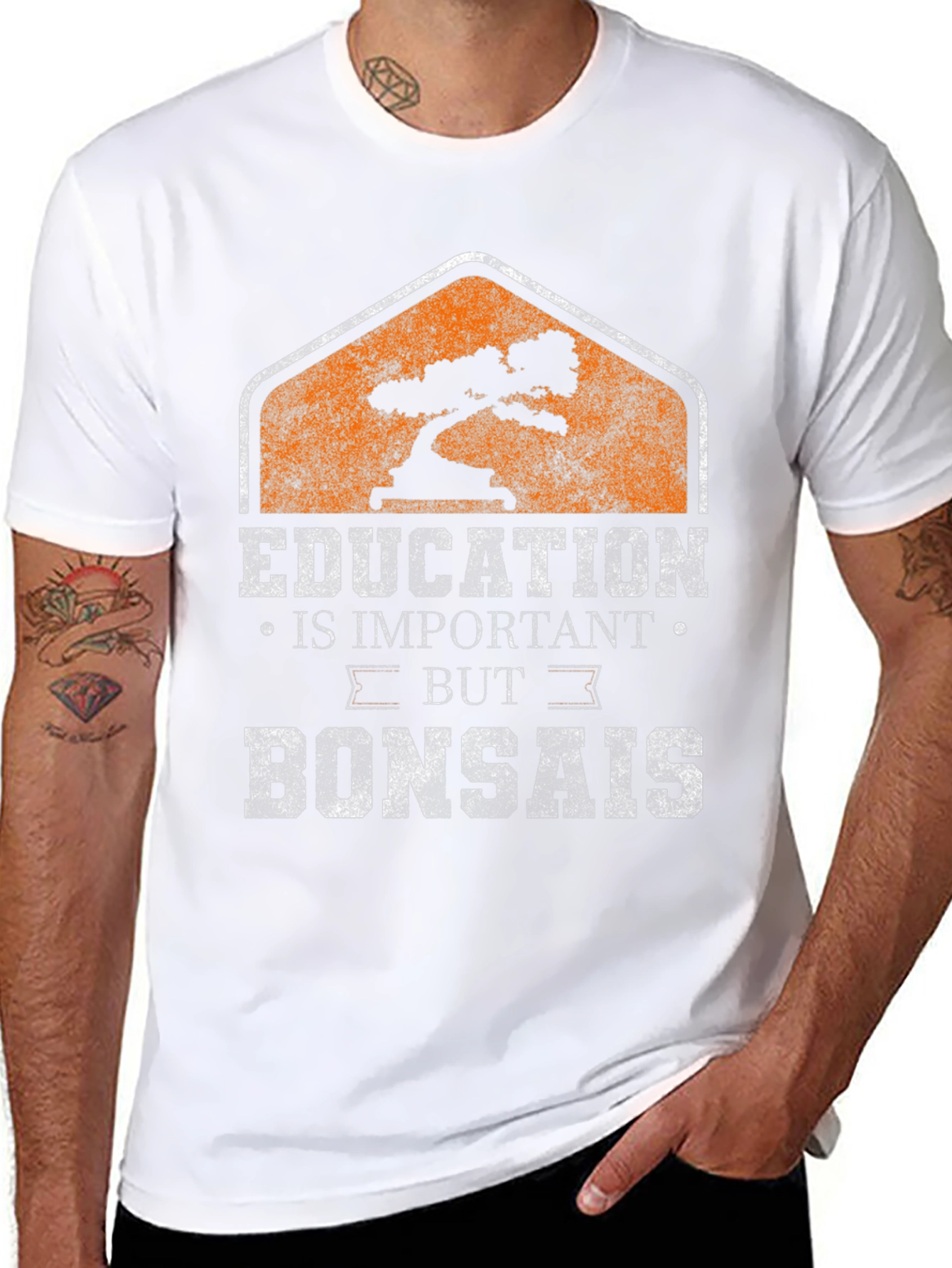 Black Education Is Important But Bonsais T-Shirt view 8