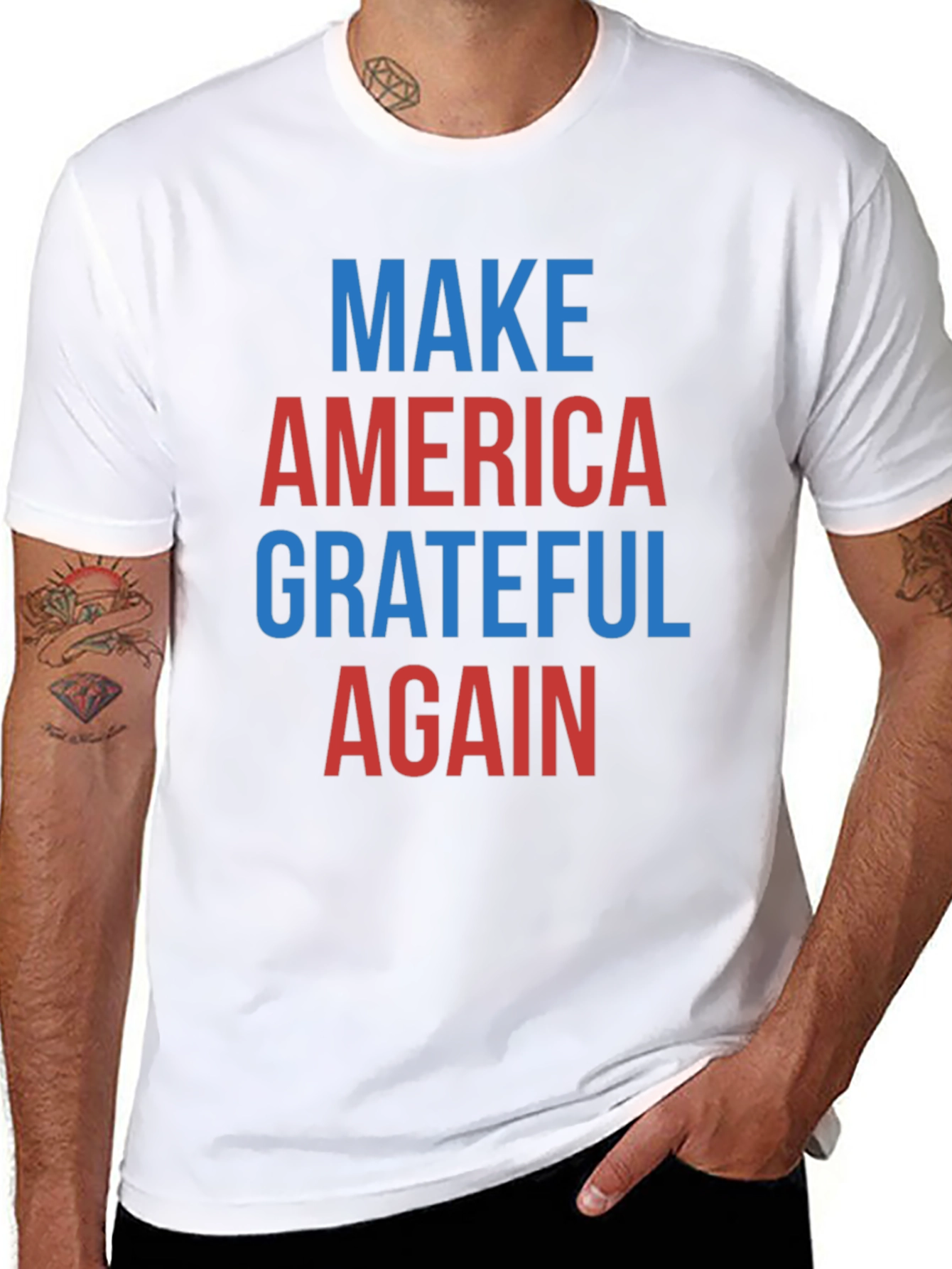 Black Make America Grateful Again T-Shirt view 8