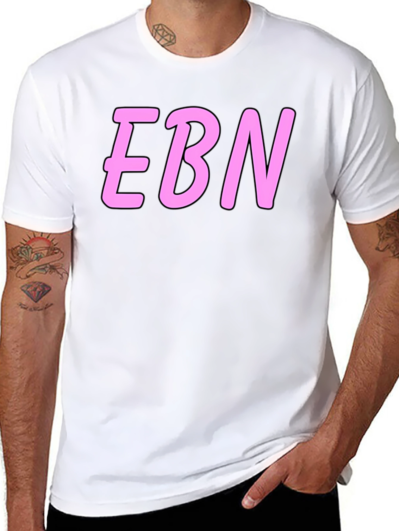 Black EBN Black T-Shirt - Stylish & Comfortable Casual Wear view 8
