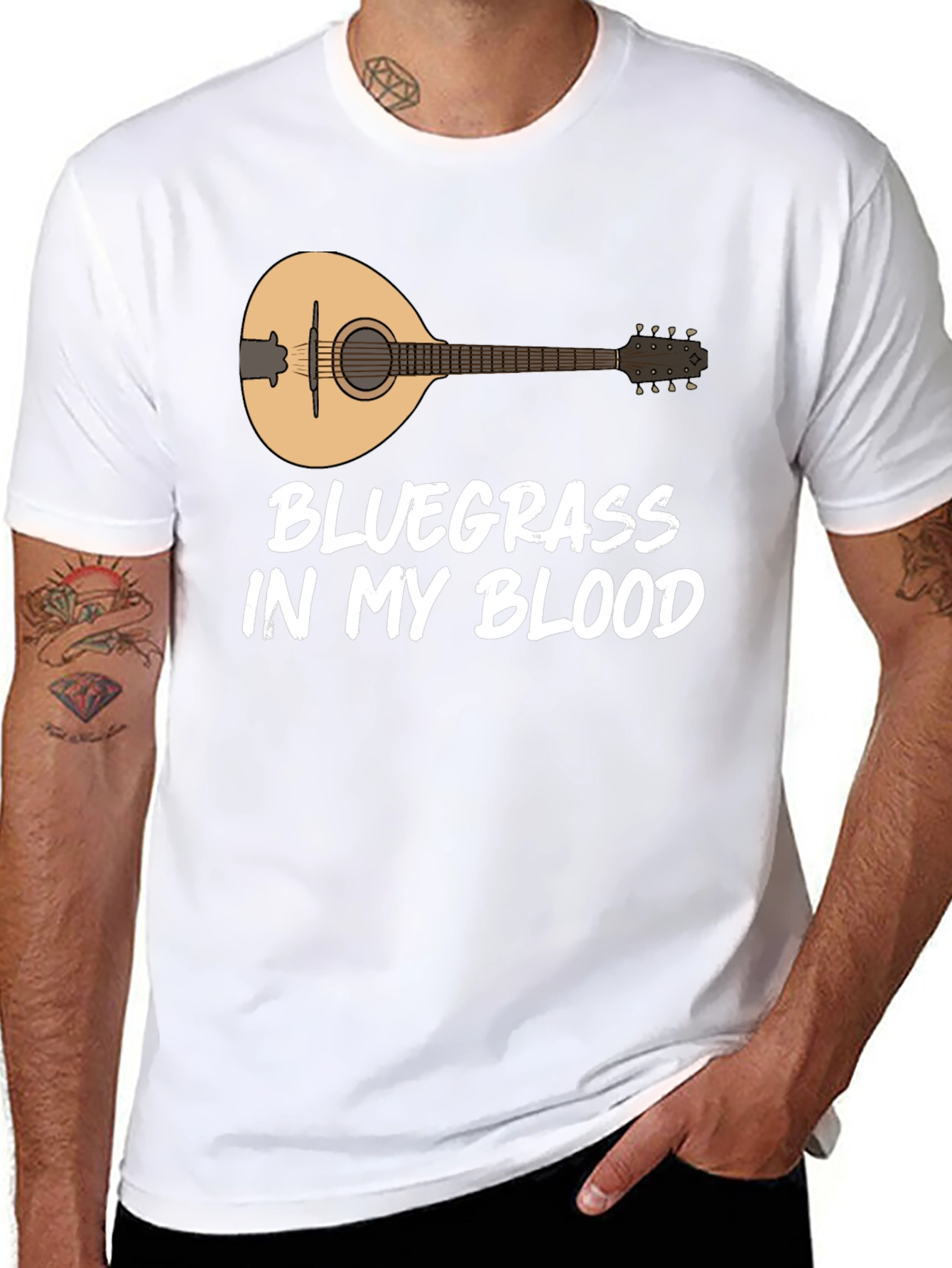 Black Bluegrass In My Blood Graphic Tee view 8
