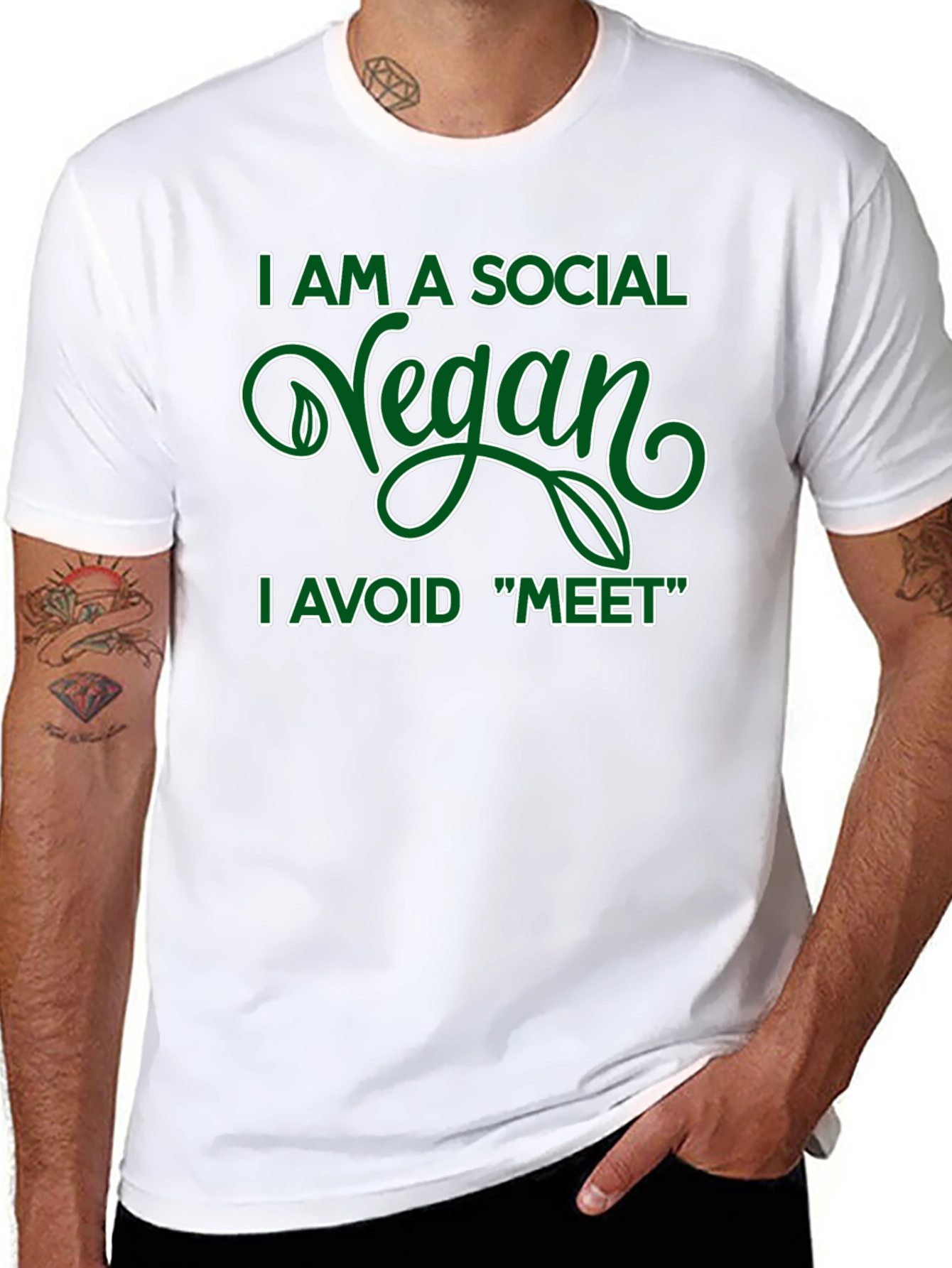 Social Vegan Graphic Tee - 8