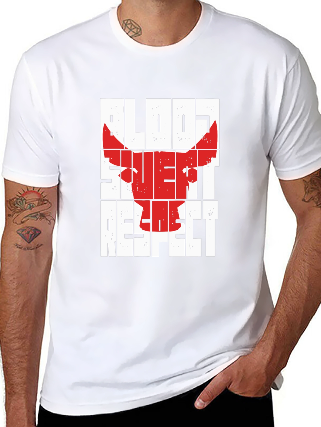 Black Blood Sweat Respect Graphic T-Shirt view 8