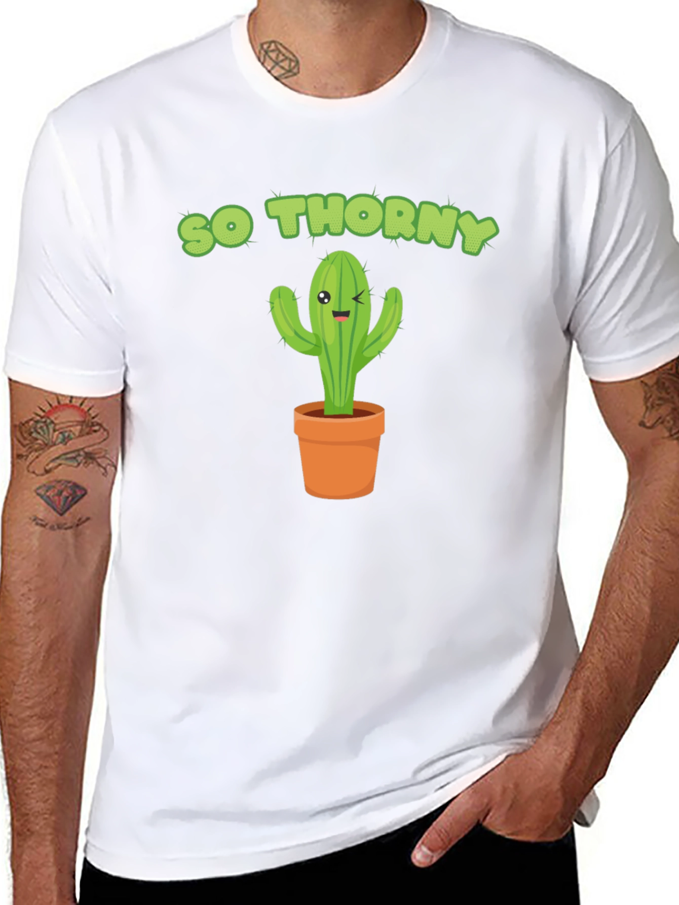 So Thorny Cactus Graphic Novelty T-Shirt - 8