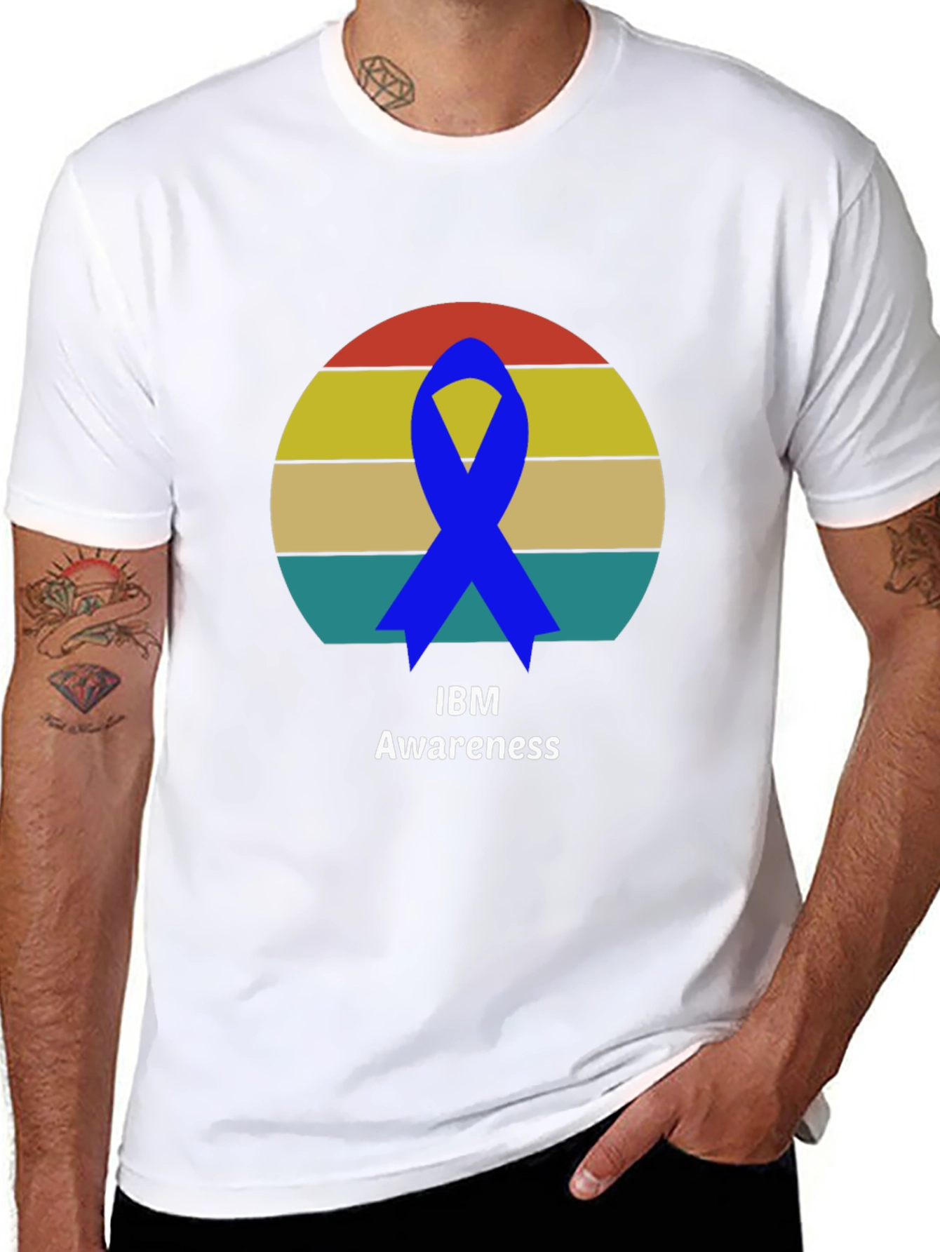 Black Awareness Ribbon Graphic Tee - Soft Cotton Blend view 8