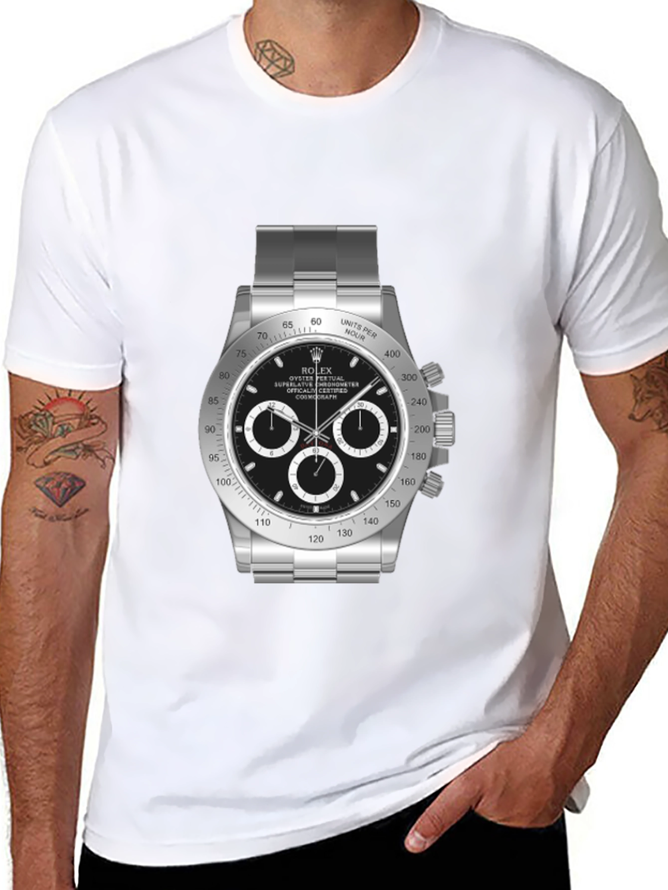 Rolex Daytona T-Shirt: Luxury Timepiece Fashion - 8