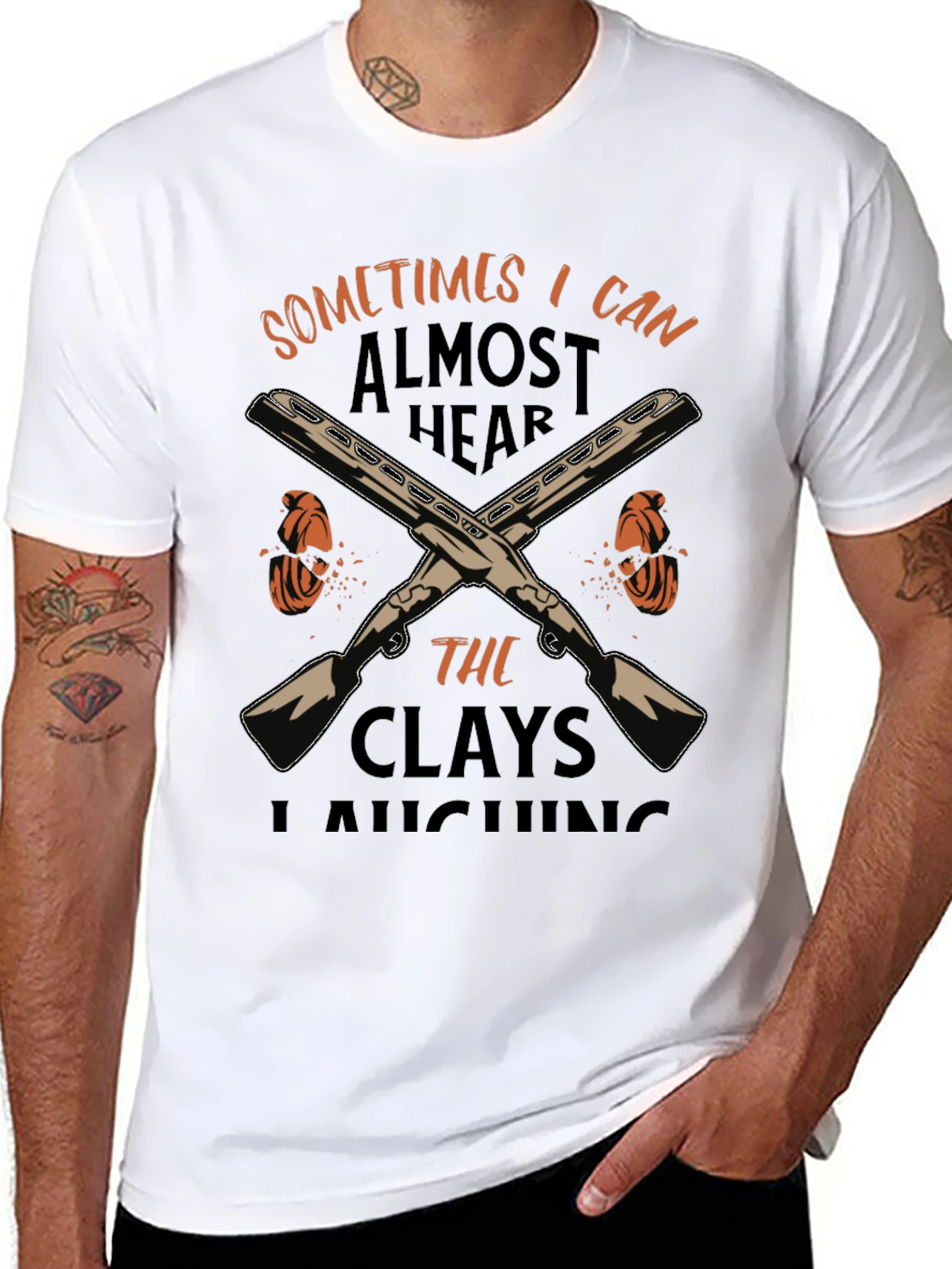Black Clays Laughing T-Shirt view 8