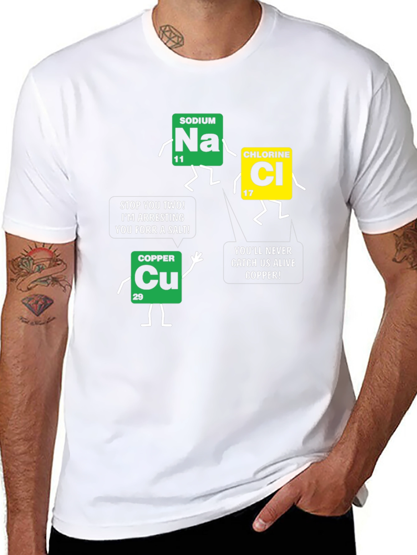 Black Funny Science Chemistry T-Shirt view 8