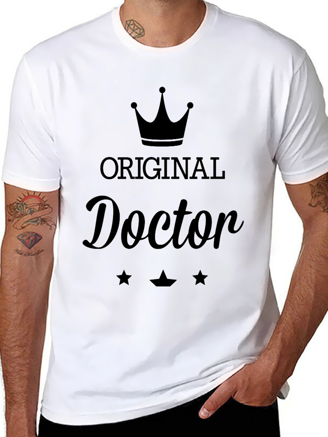Black Original Doctor Graphic T-Shirt view 8