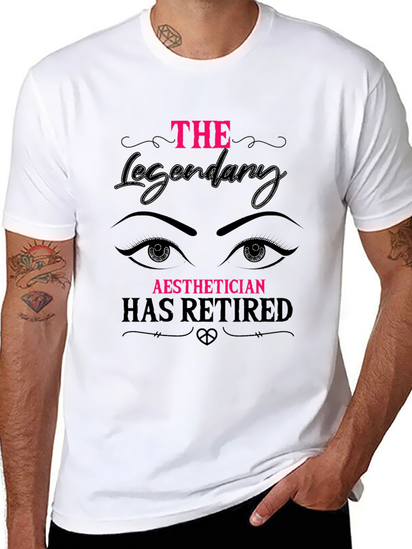 Black Retired Aesthetician T-Shirt - Legendary Gift! view 8