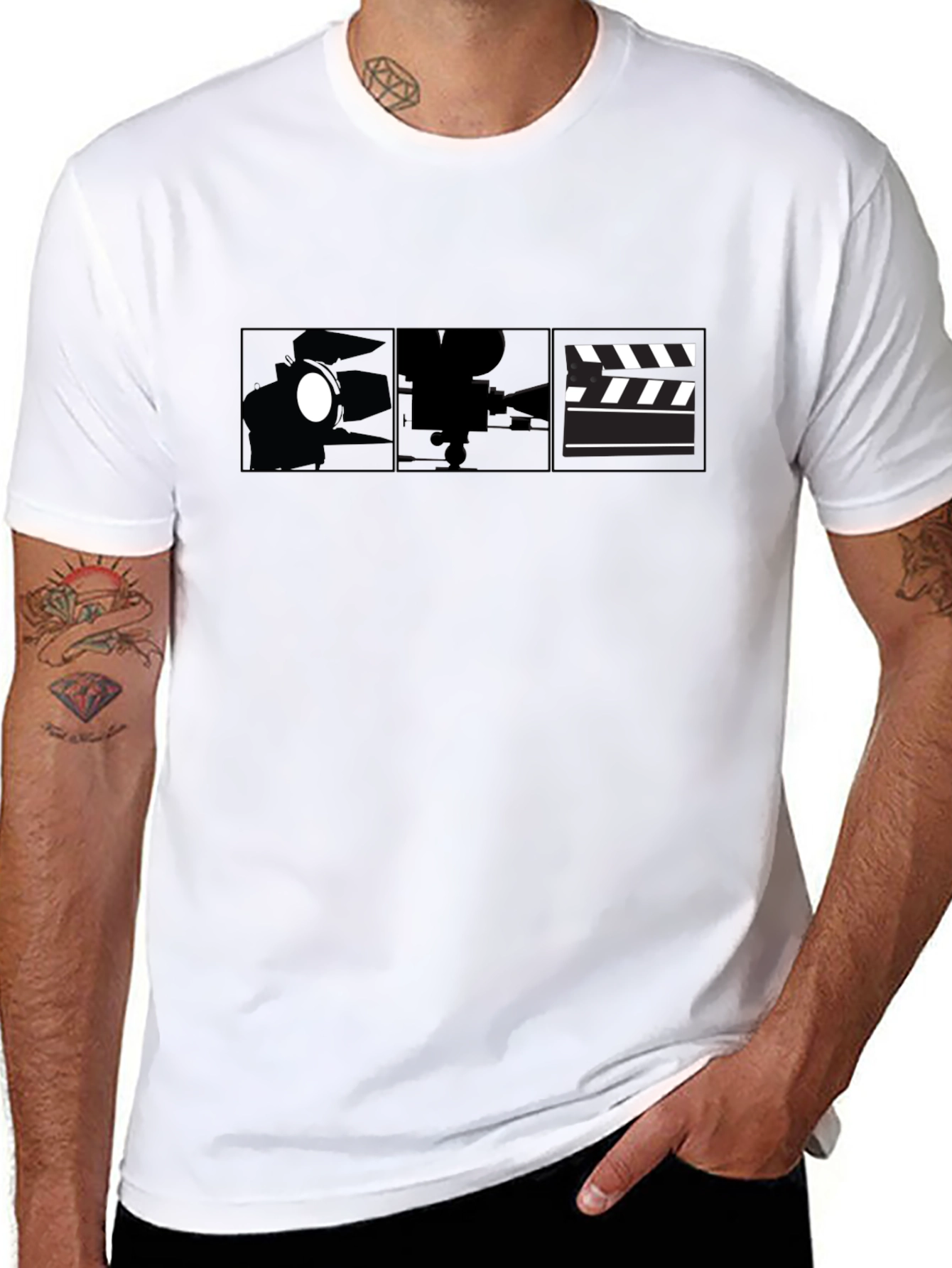 Black Movie Filmmaking Black Graphic T-Shirt view 8