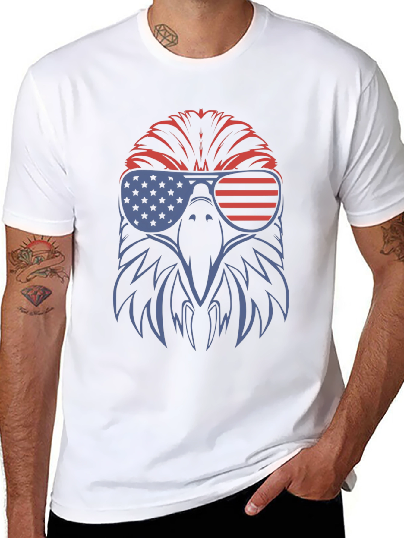 Black USA Eagle Graphic Tee - Patriotic Pride view 8