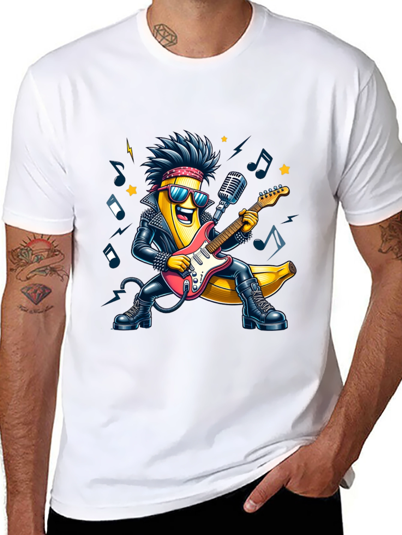 Black Rockstar Banana T-Shirt view 8