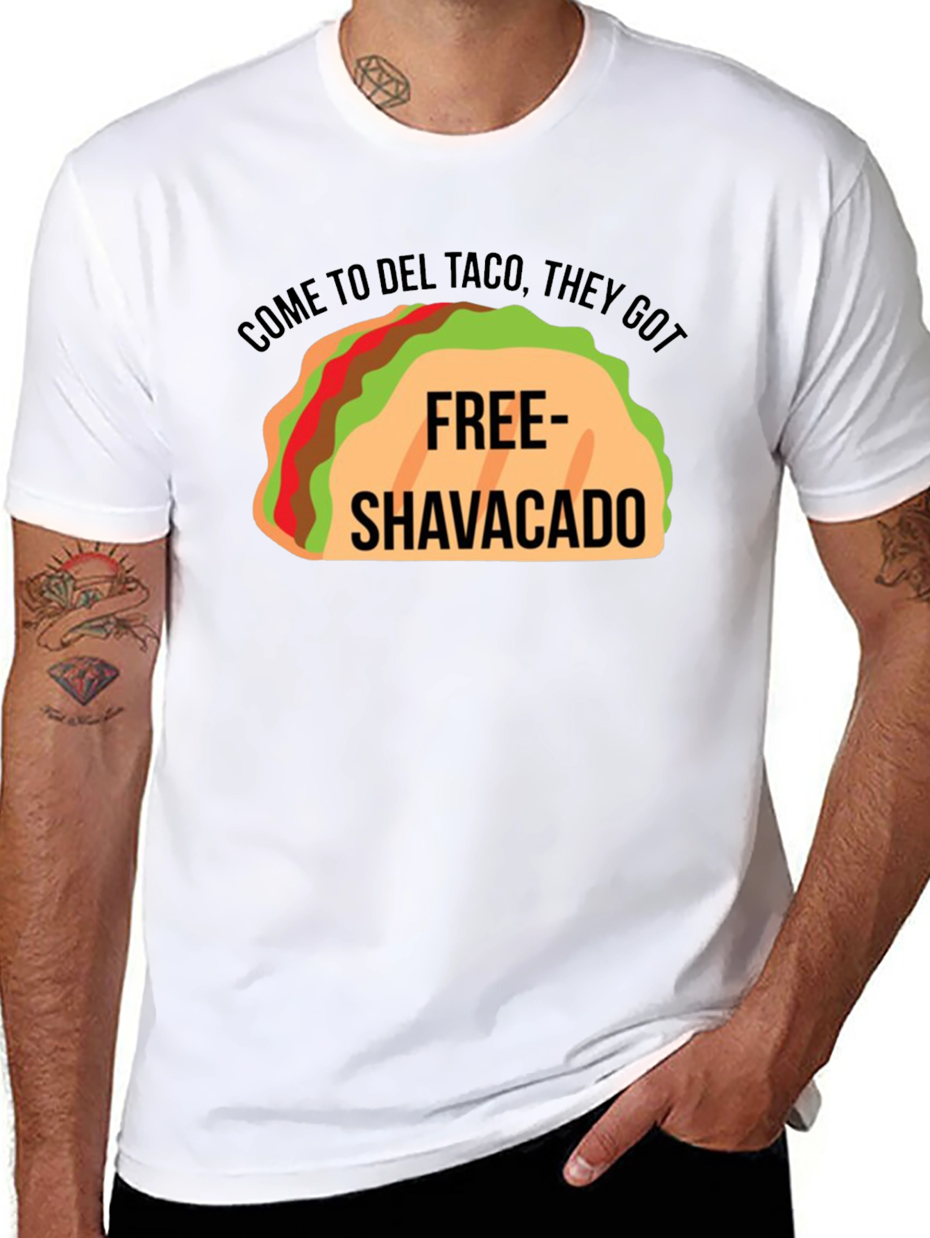 Del Taco Free Shavacado Graphic T-Shirt - 8