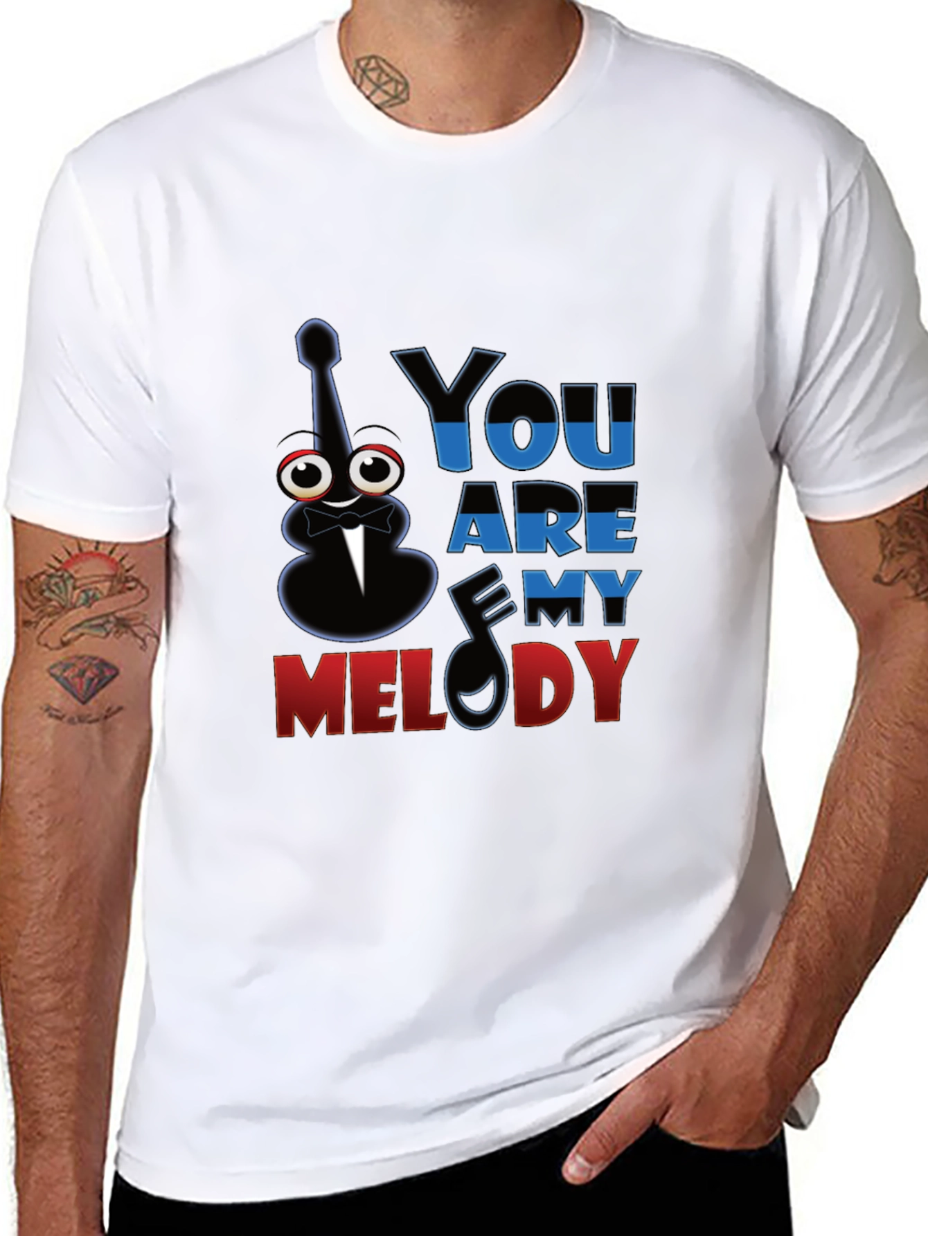 Black You Are My Melody Graphic T-Shirt view 8