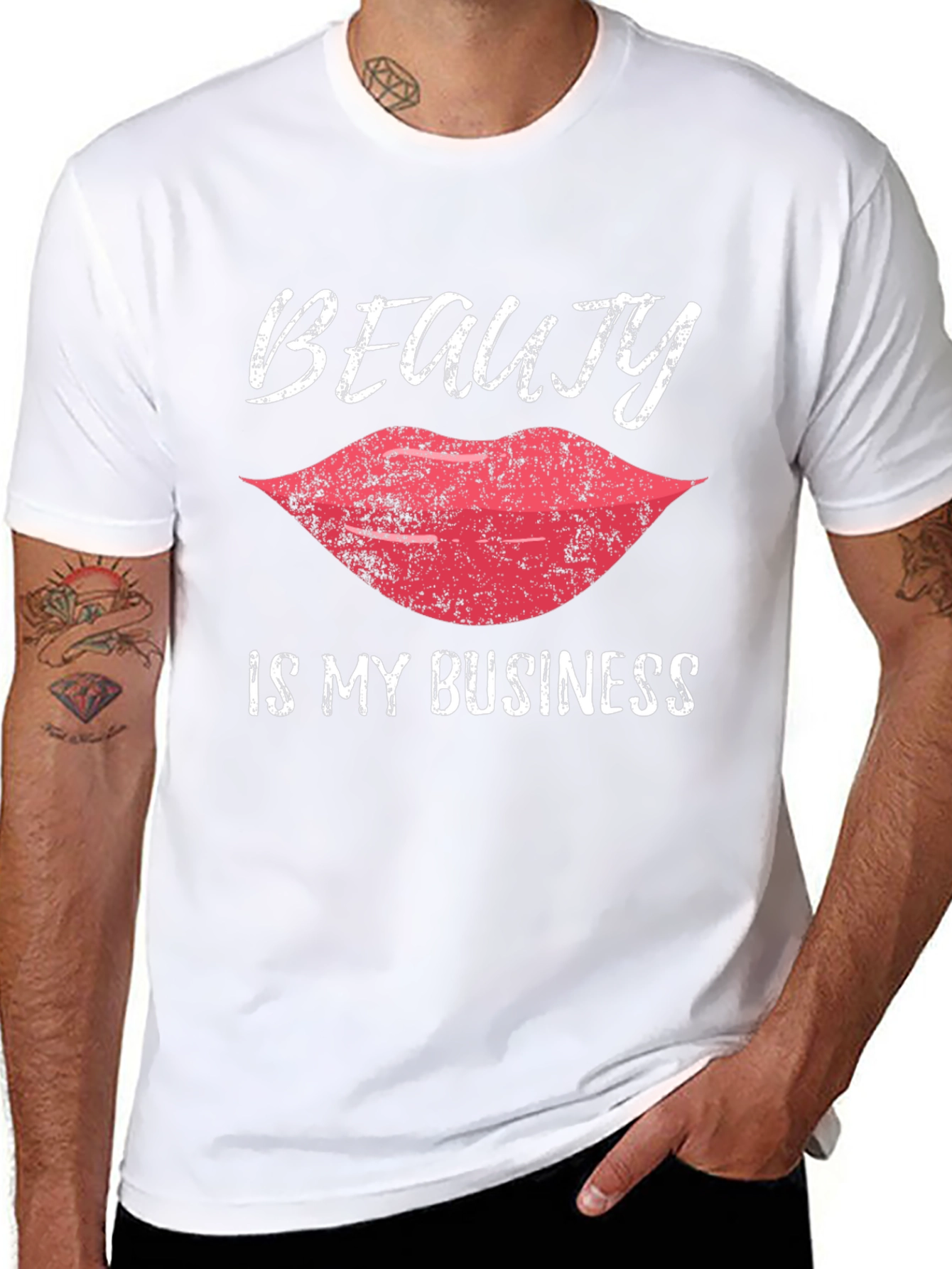 Beauty is my Business T-Shirt - Lip Graphic Tee - 8