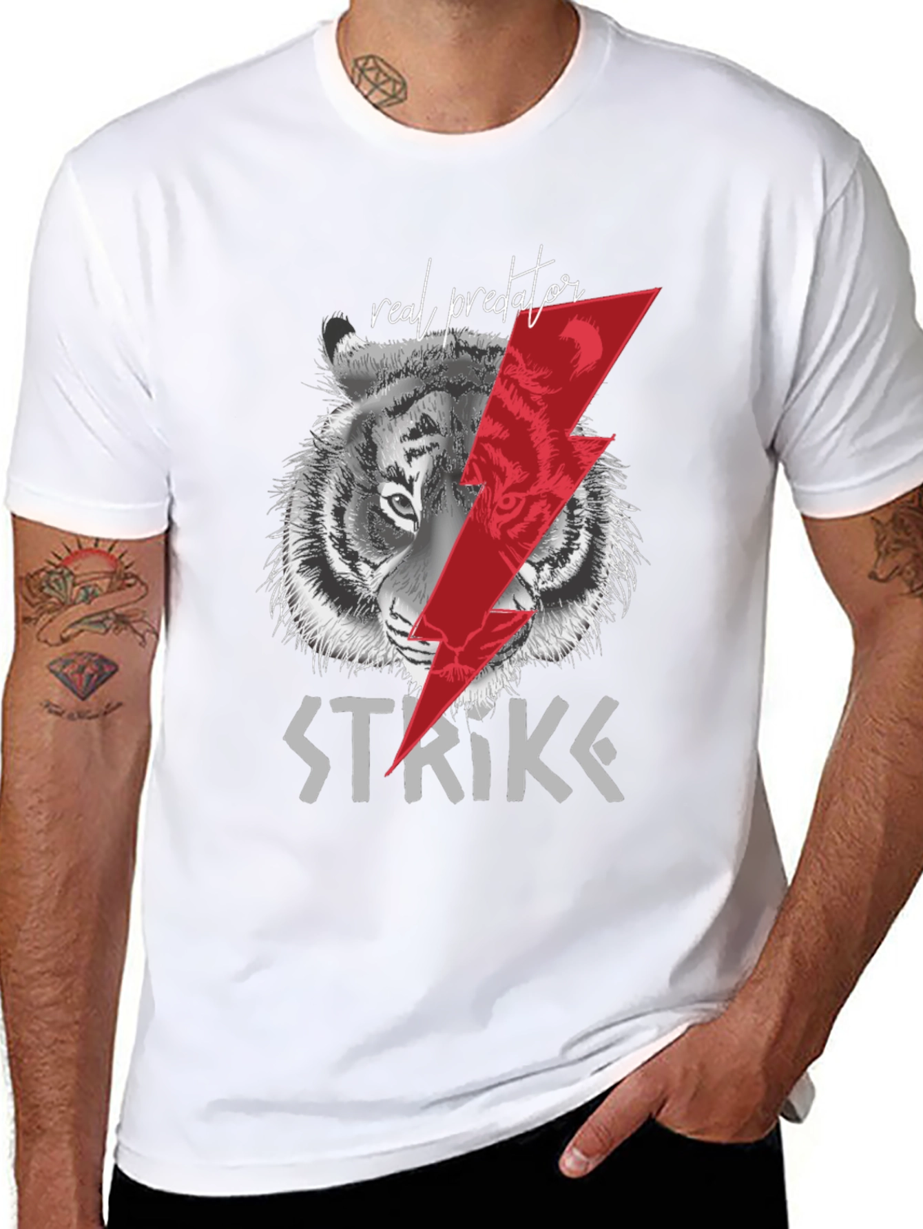 Black Strike Predator Graphic T-Shirt view 8