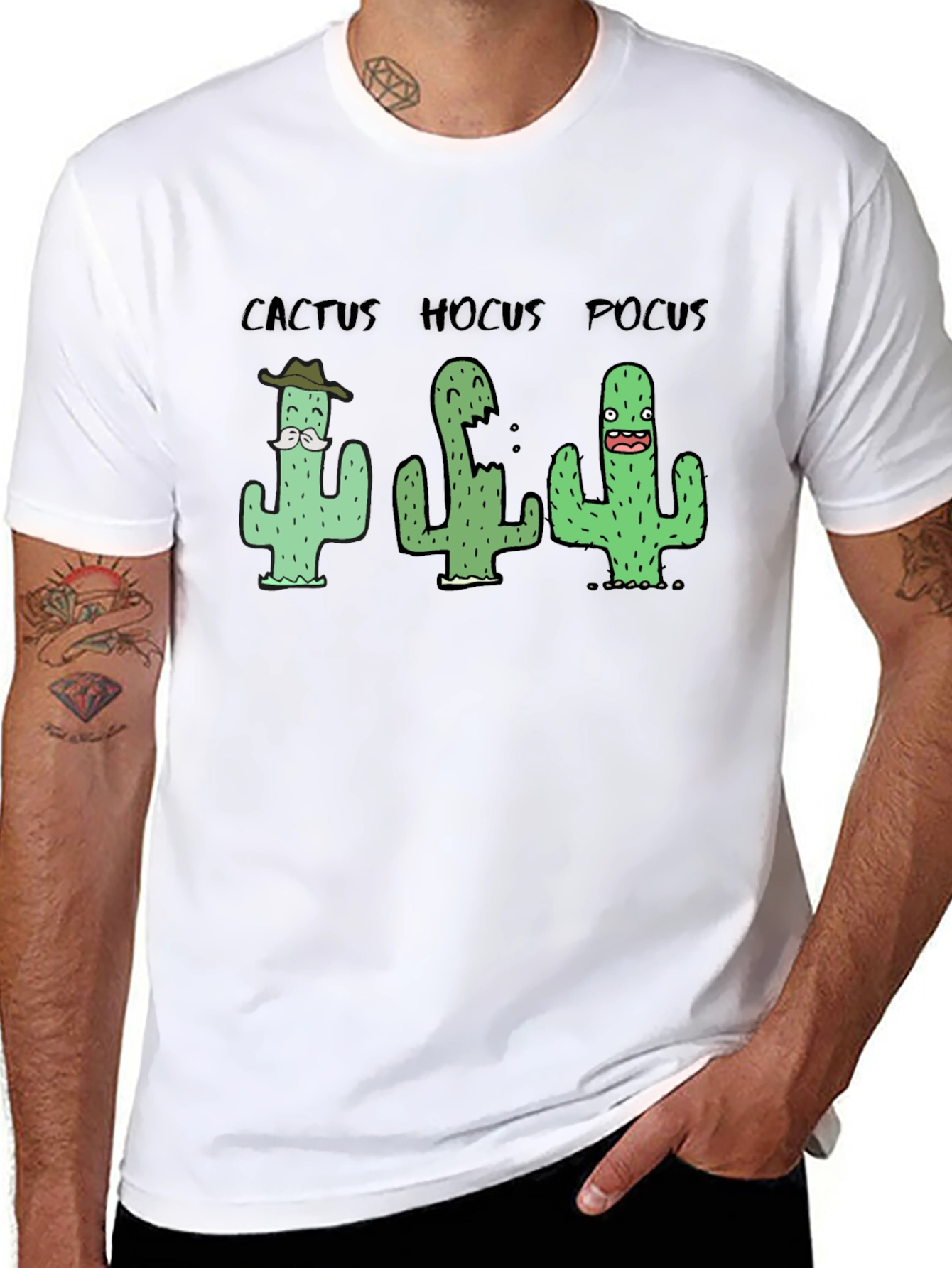 Black Cactus Hocus Pocus Black T-Shirt view 8