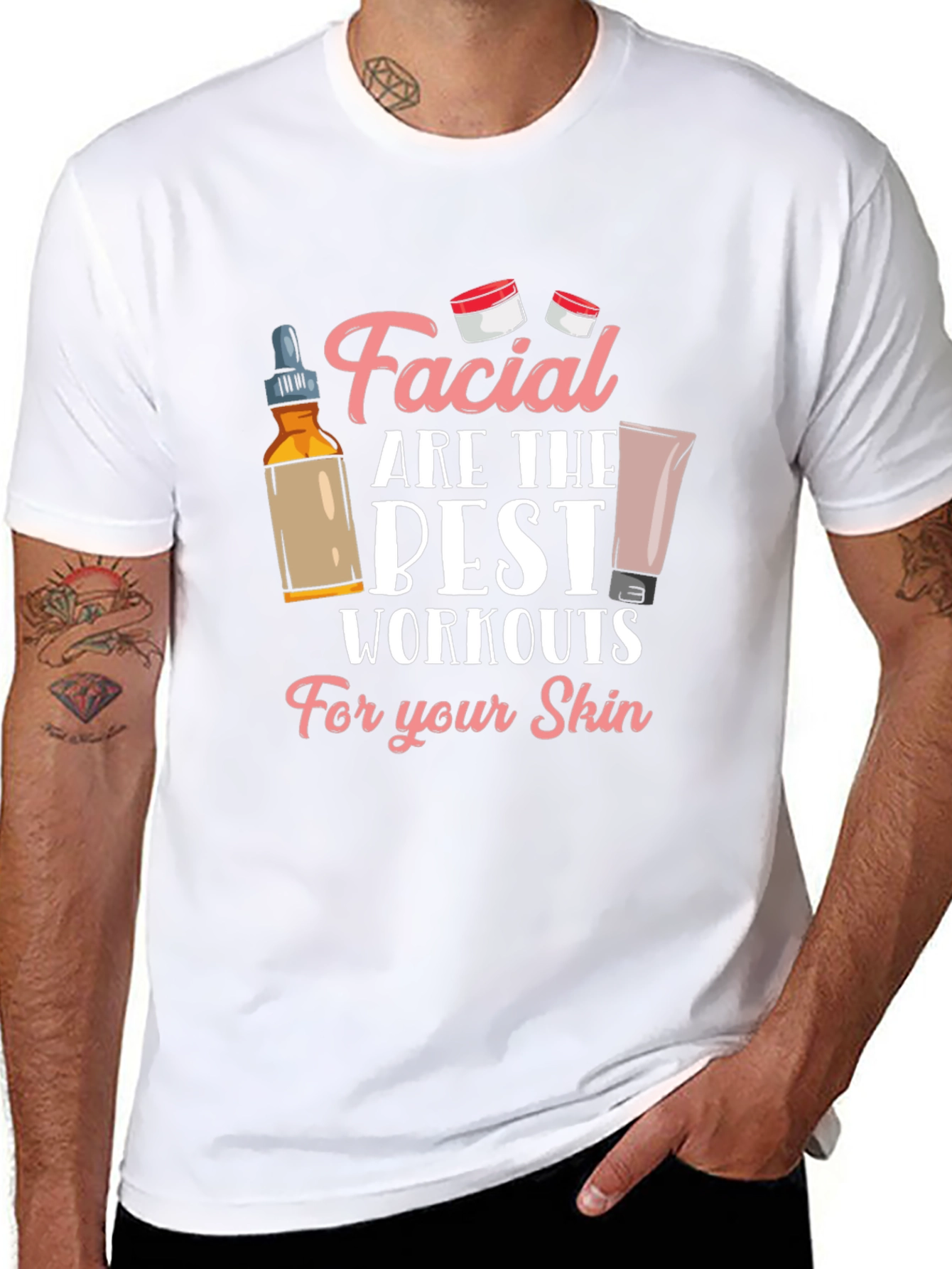 Facial Workout Graphic Tee - Soft Cotton Unisex T-Shirt - 8