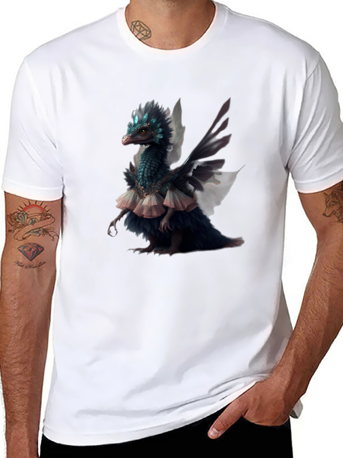 Black Dragon Fairy T-Shirt view 8
