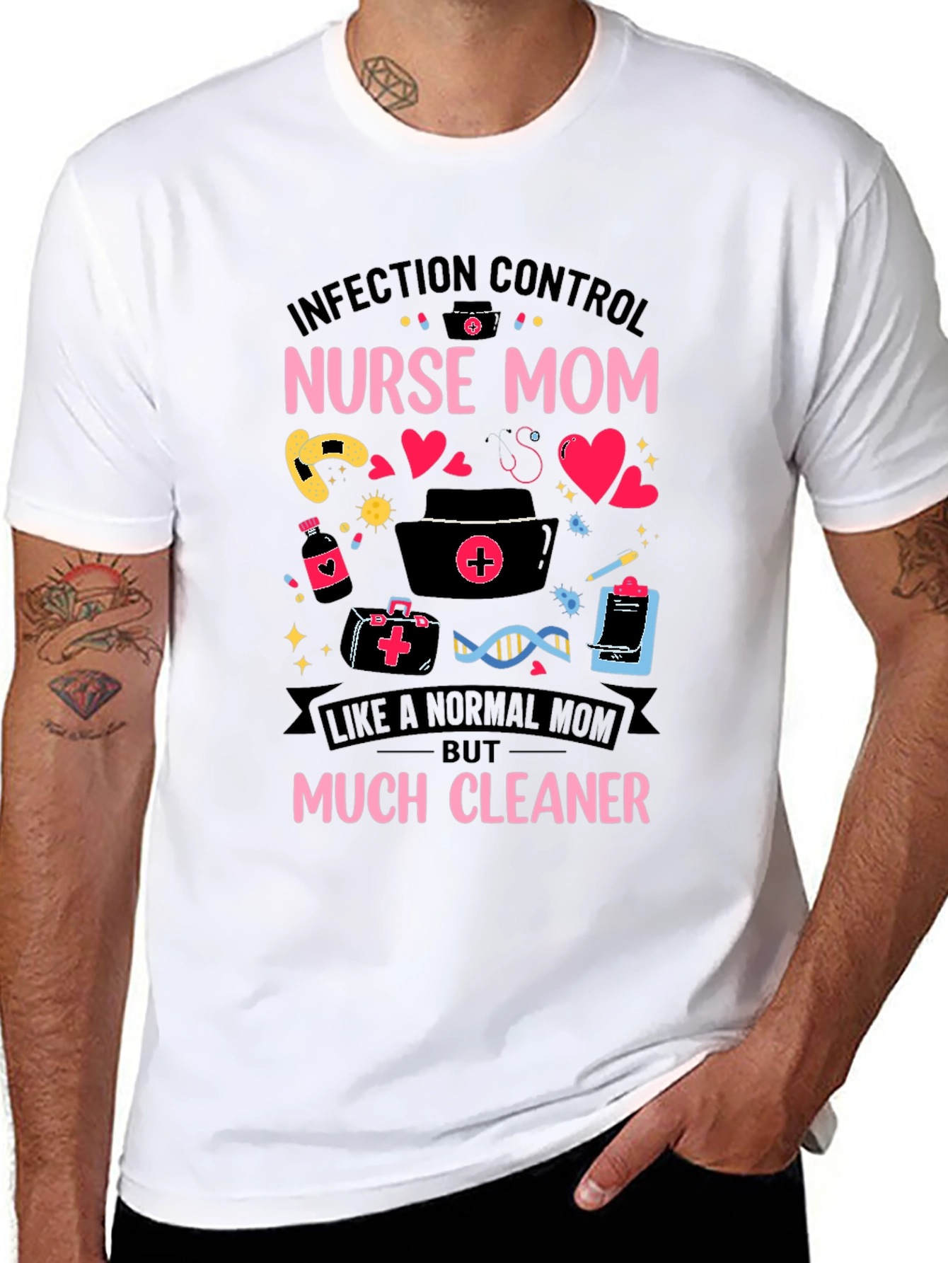 Infection Control Nurse Mom T-Shirt - 8