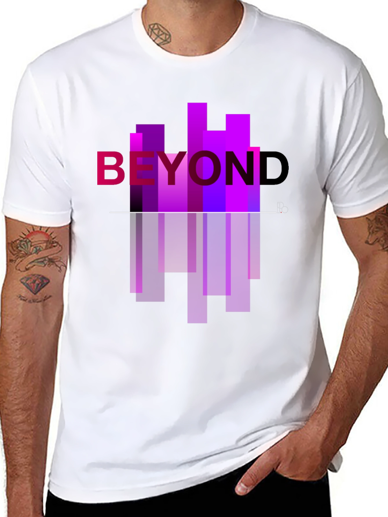 Black Beyond Graphic Tee - Modern Urban Style view 8