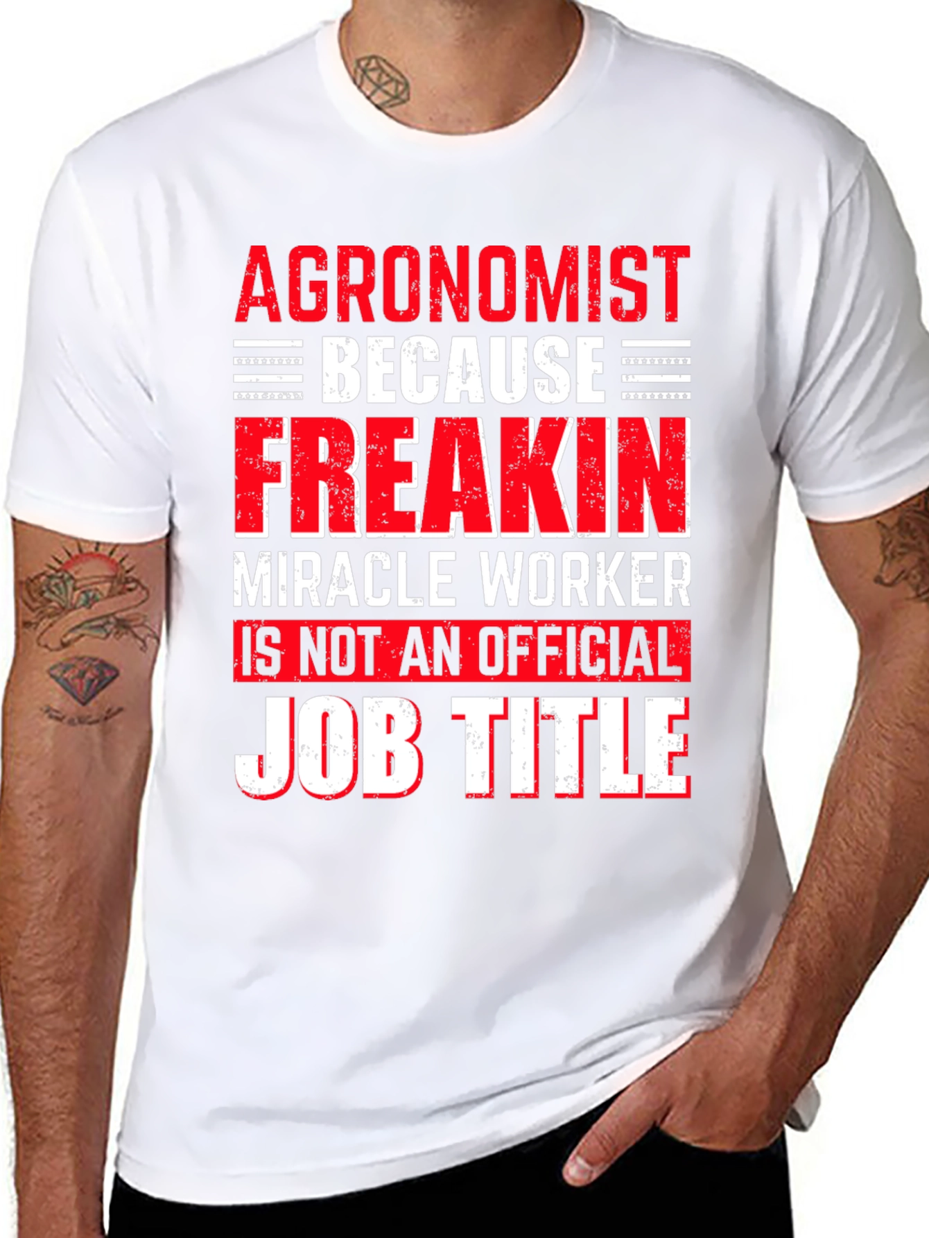 Black Agronomist T-Shirt Funny Job Title Graphic Tee view 8
