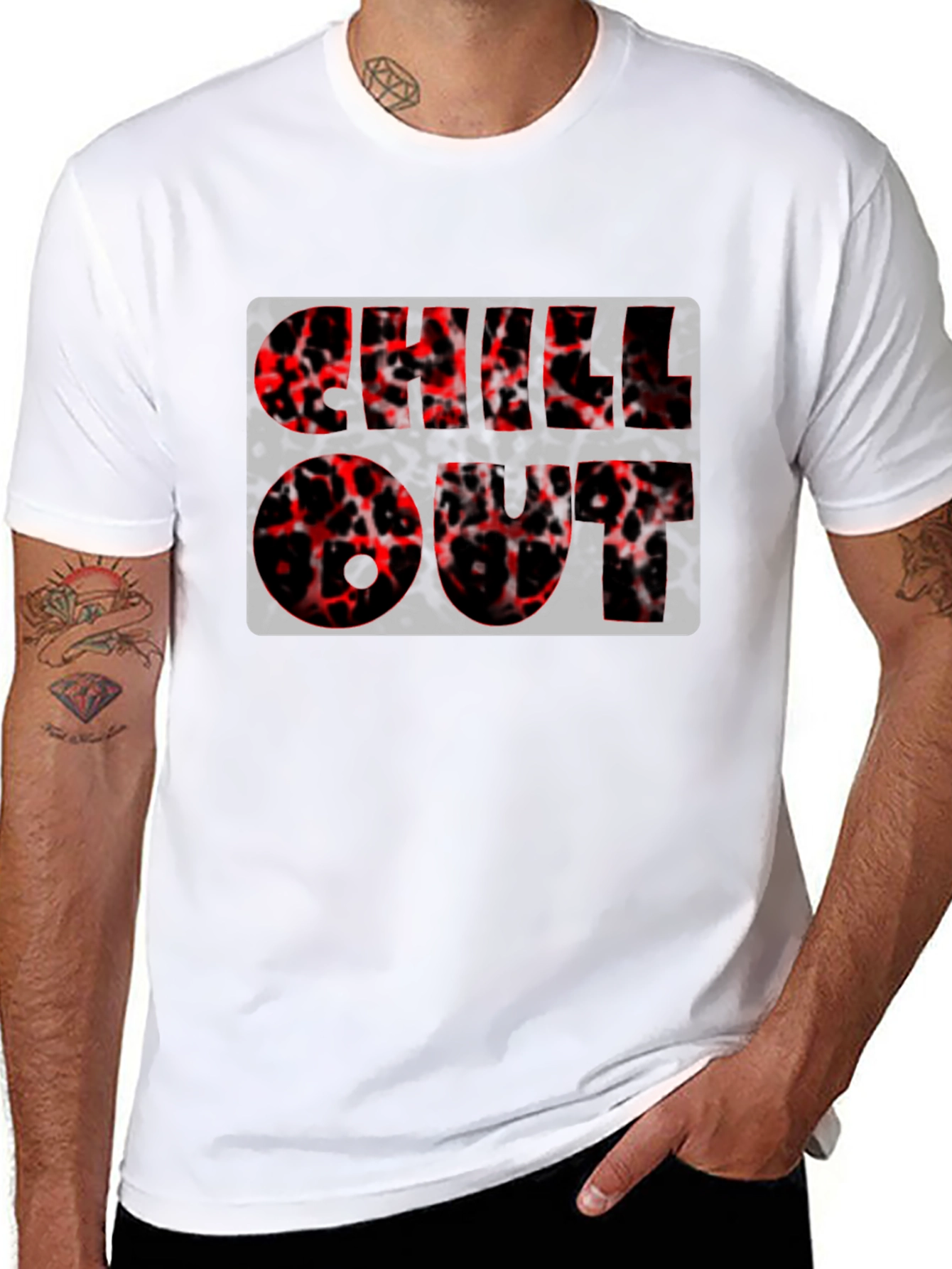 Black Chill Out Graphic Tee - Black Casual Shirt view 8