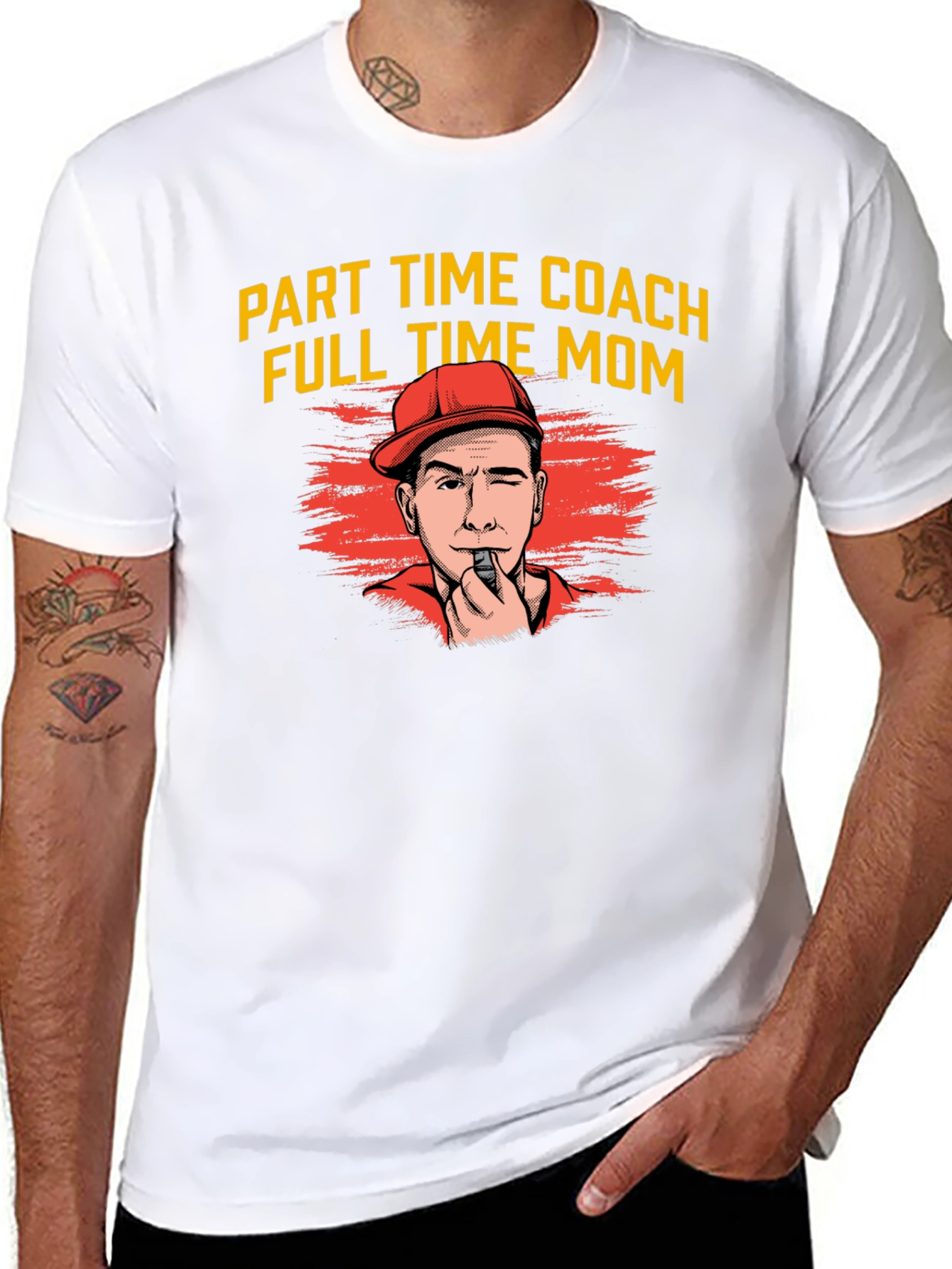 Part Time Coach Full Time Mom T-Shirt - 8