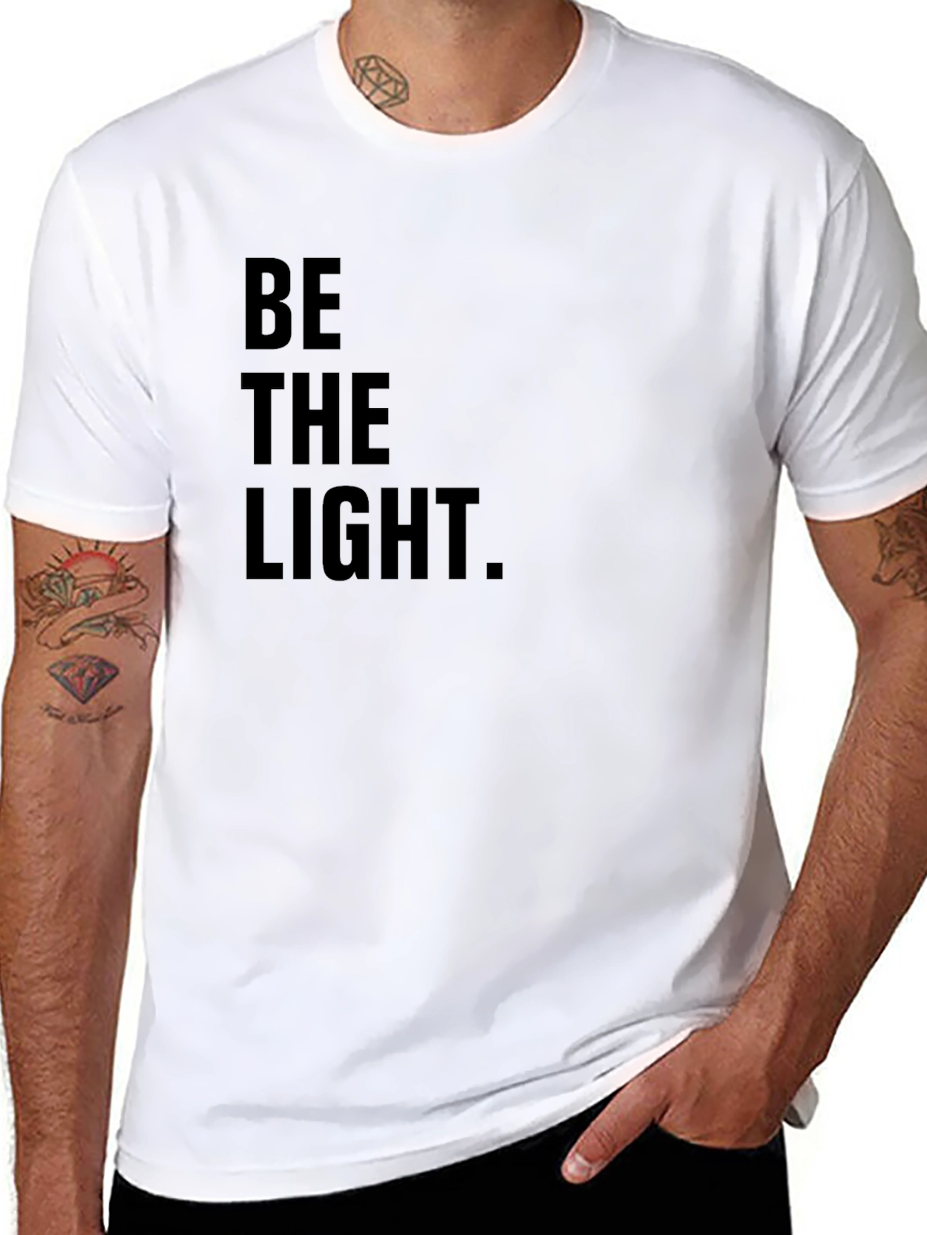 Black Be The Light Graphic T-Shirt - Black view 8