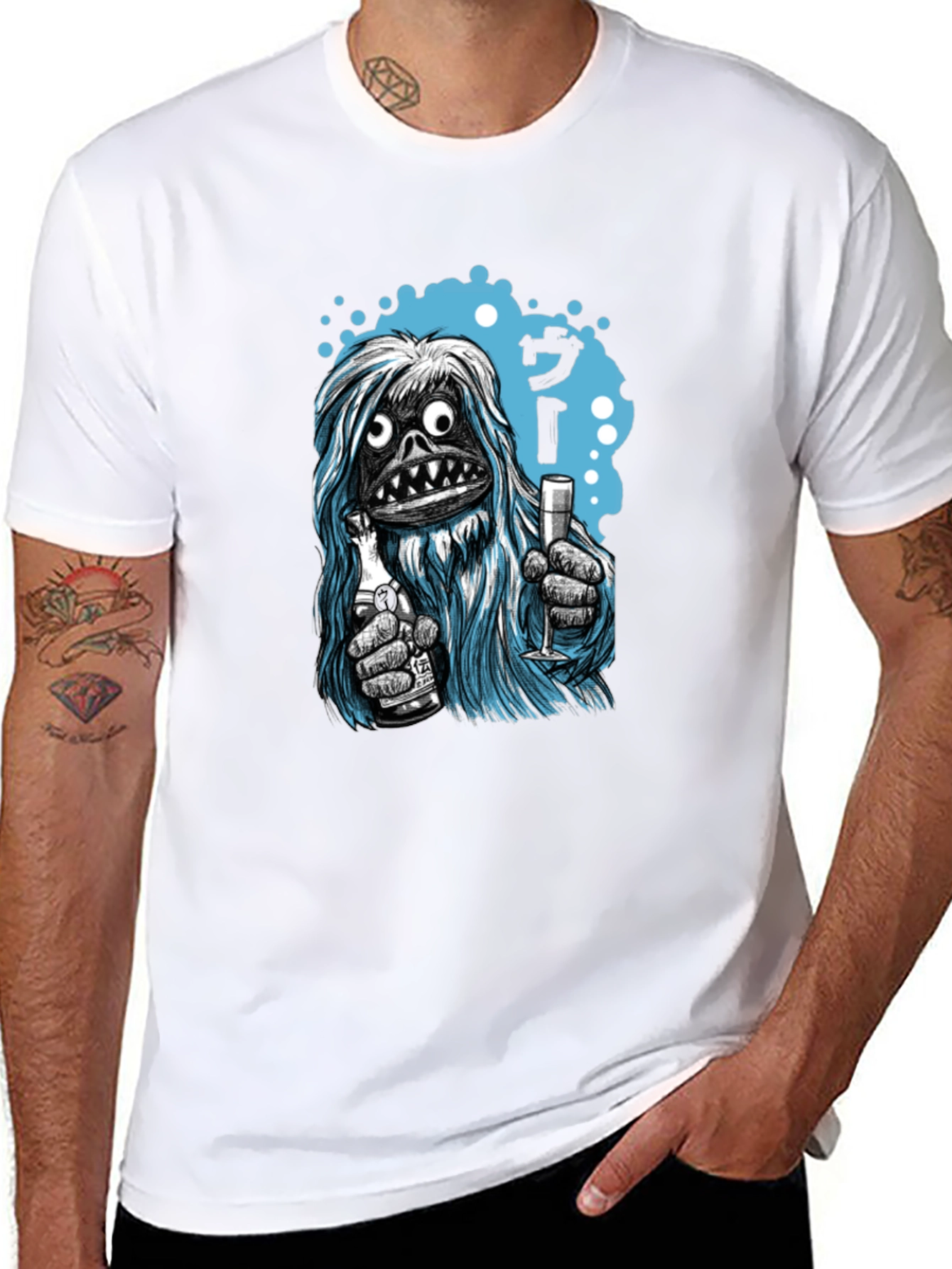 Black Yeti Party T-Shirt - Celebrate in Style! view 8