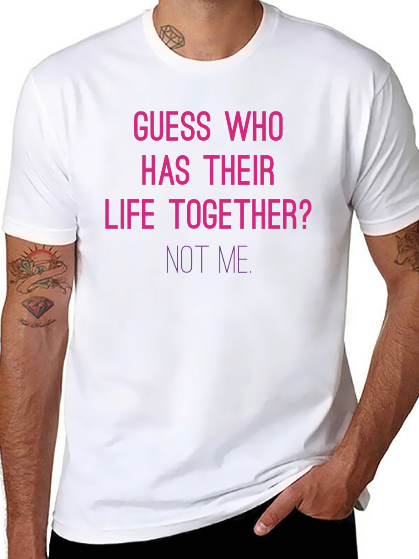 Guess Who Not Me Funny T-Shirt - 8