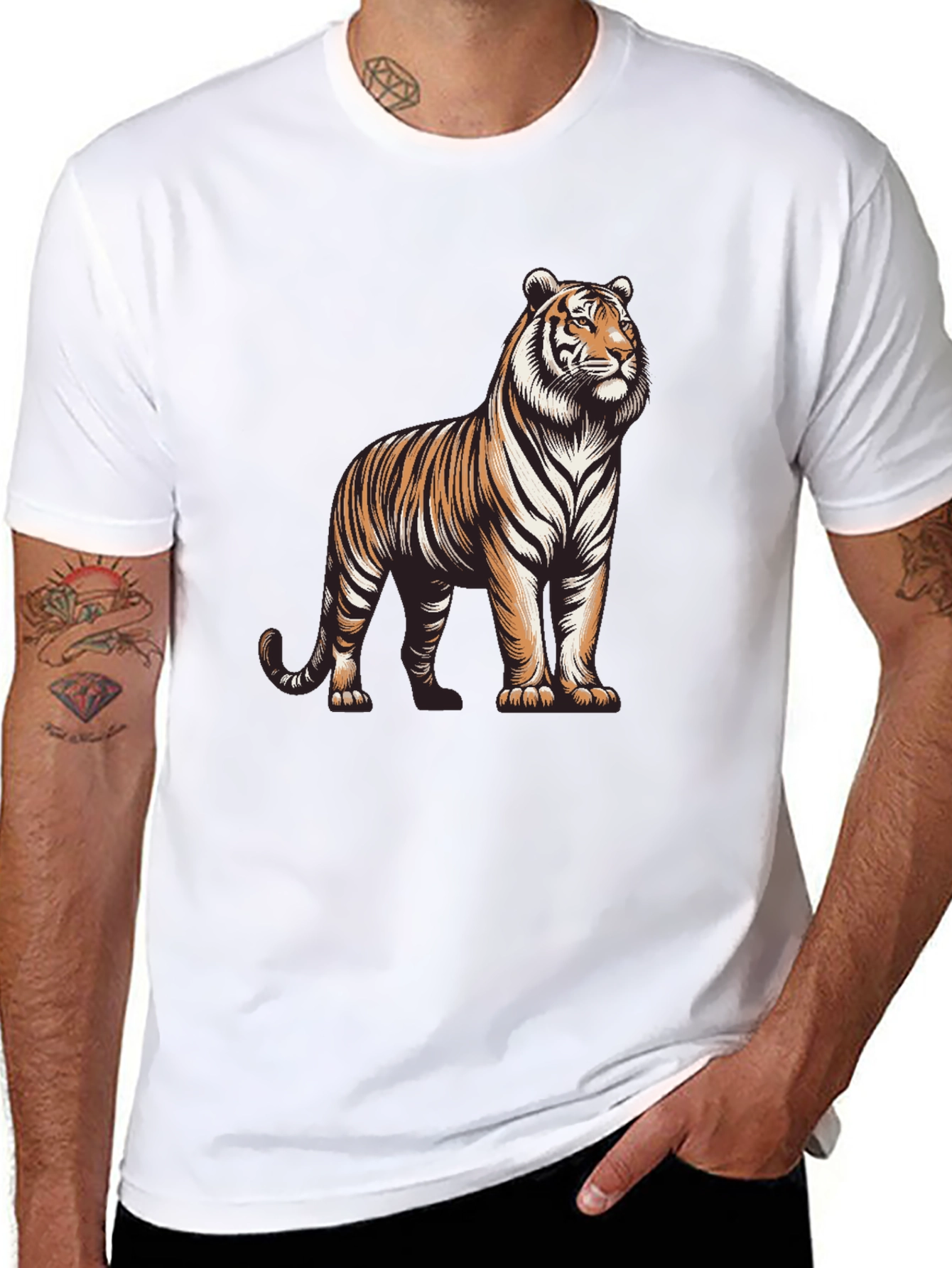 Black Tiger Graphic Tee - Bold & Stylish view 8