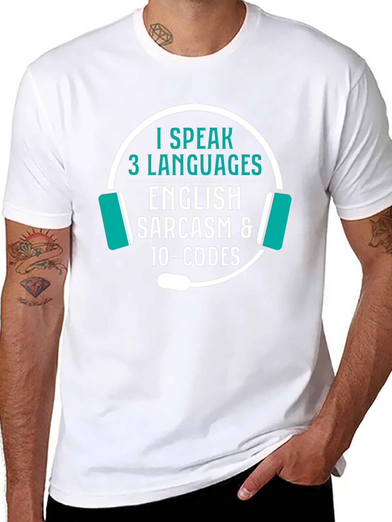 I Speak 3 Languages T-Shirt - 8
