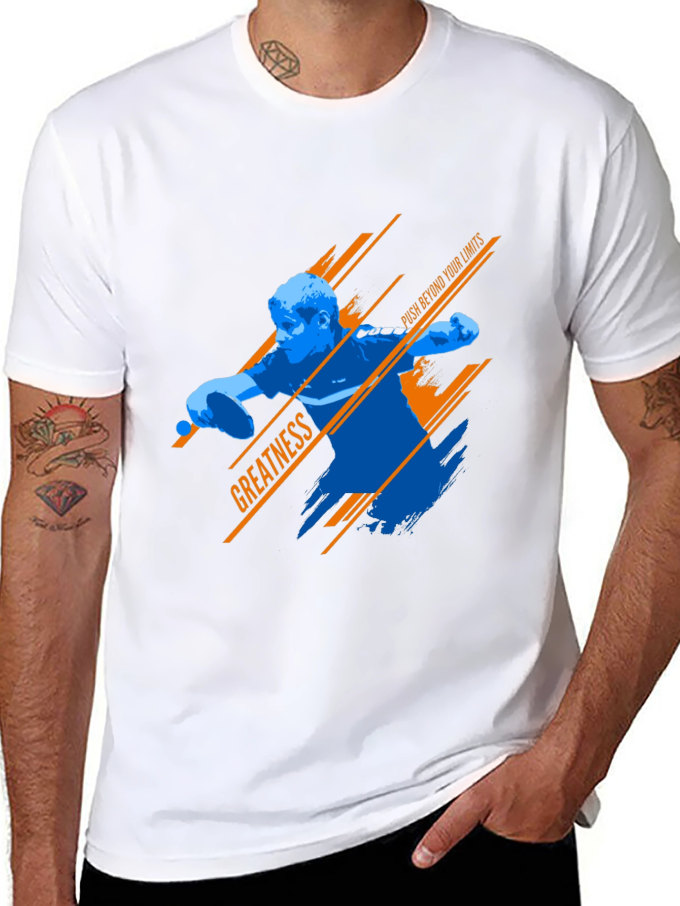 Black Greatness Tee: Push Beyond Your Limits view 8