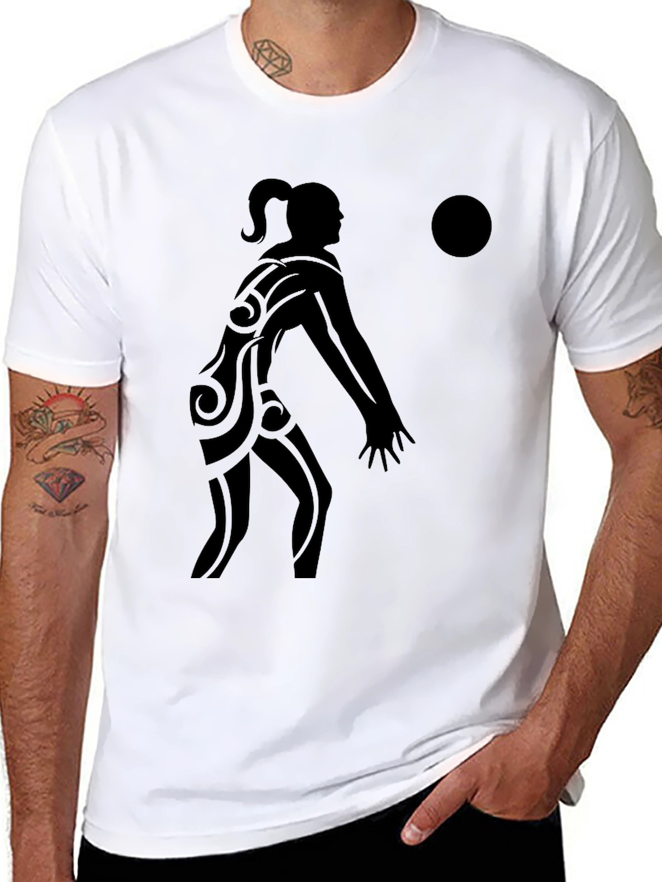 Volleyball Player Graphic Tee - Stylish Sport Shirt - 8