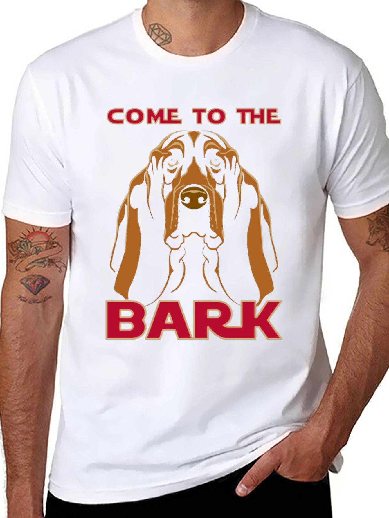 Black Come to the Bark Dog T-Shirt view 8