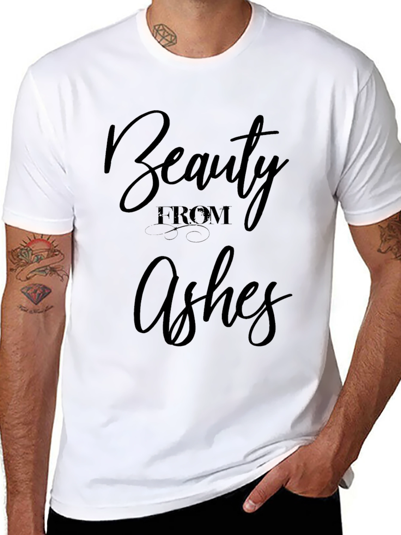 Black Beauty From Ashes Black T-Shirt view 8