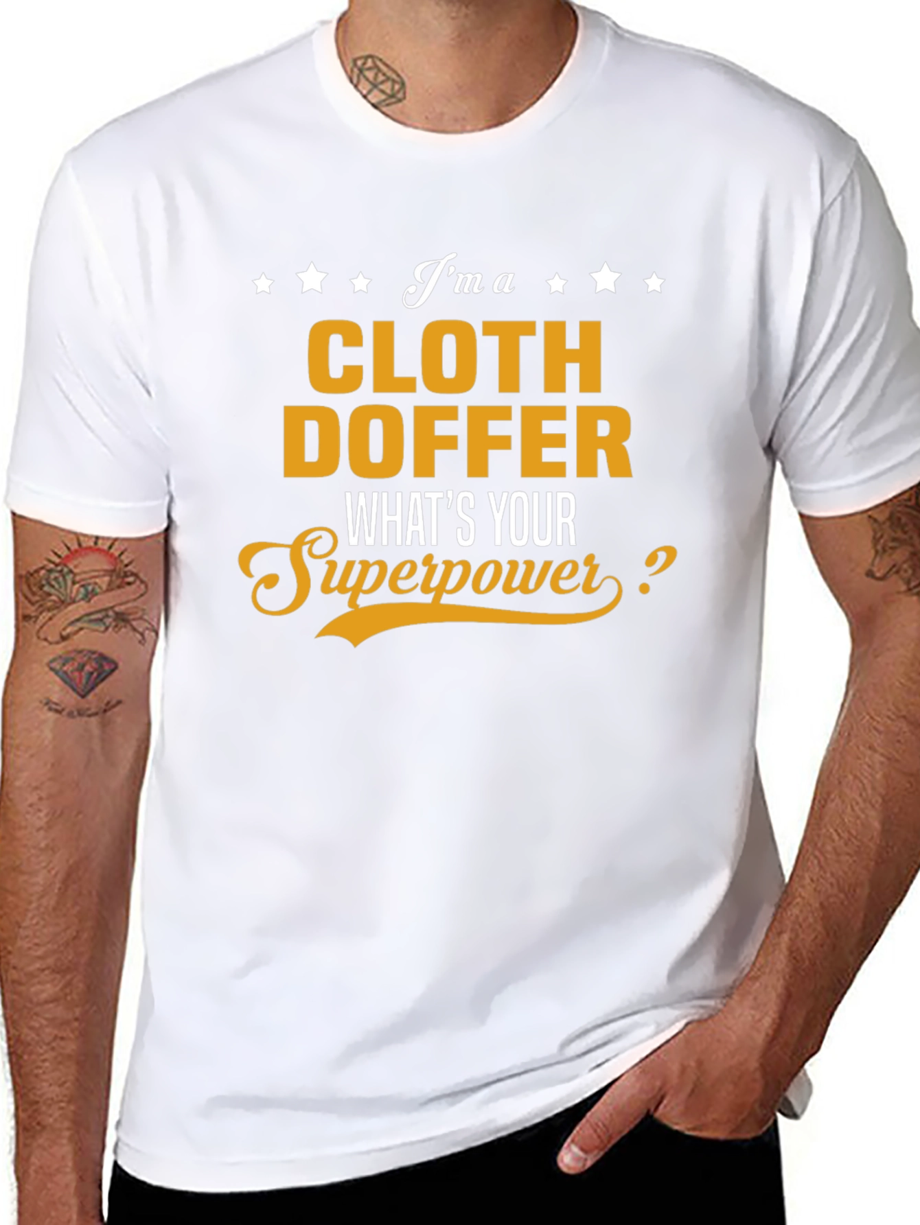 Black Cloth Doffer Superpower T-Shirt - Black view 8