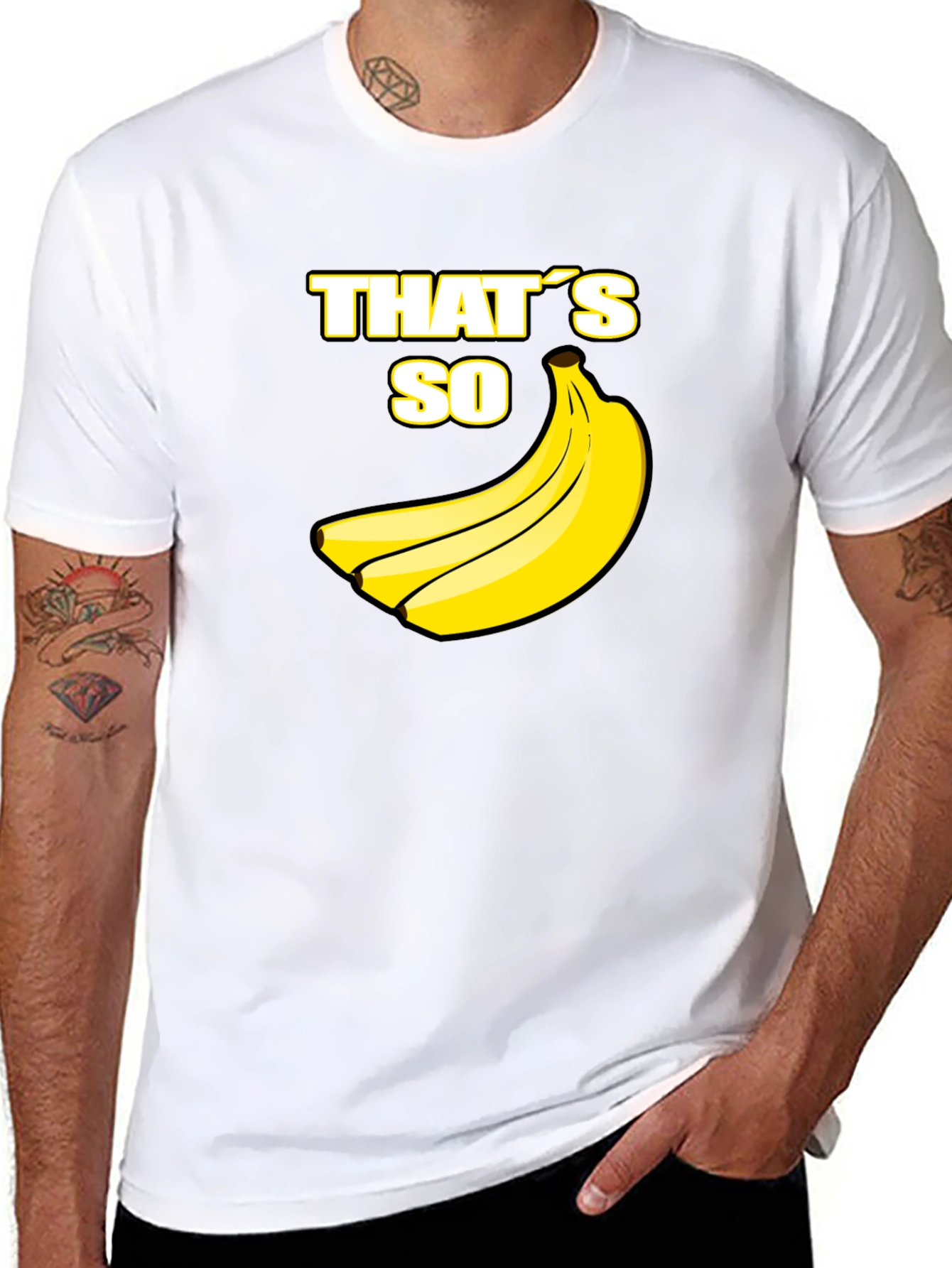 Black That's So Banana Black T-Shirt view 8